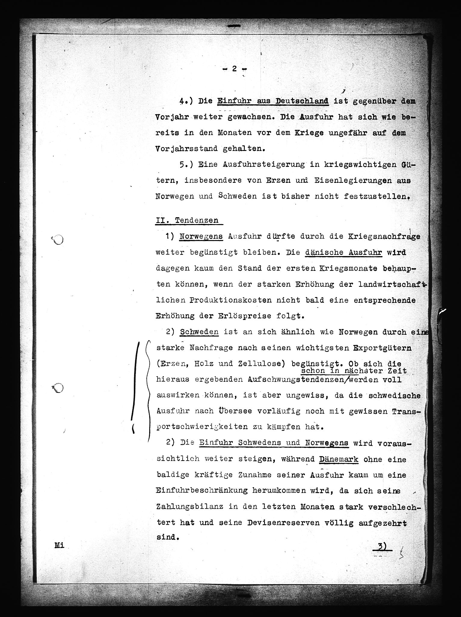 Documents Section, AV/RA-RAFA-2200/V/L0090: Amerikansk mikrofilm "Captured German Documents".
Box No. 952.  FKA jnr. 59/1955., 1940, s. 36