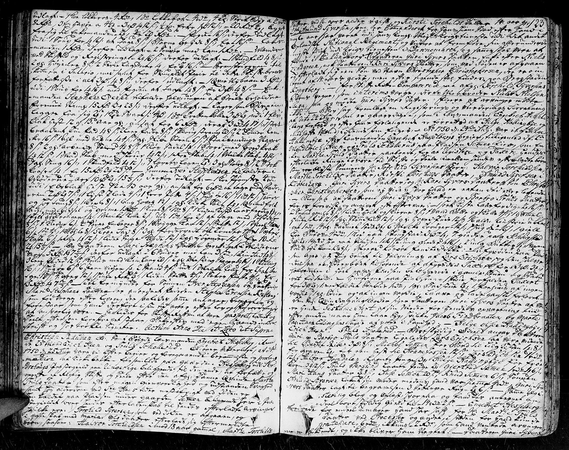 Ringerike og Hallingdal sorenskriveri, SAKO/A-81/H/Ha/L0015: Skifteprotokoll, 1749-1752, s. 122b-123a