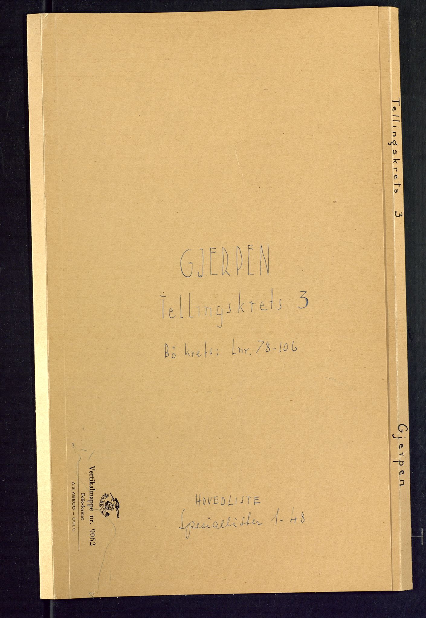 SAKO, Folketelling 1875 for 0812P Gjerpen prestegjeld, 1875, s. 9