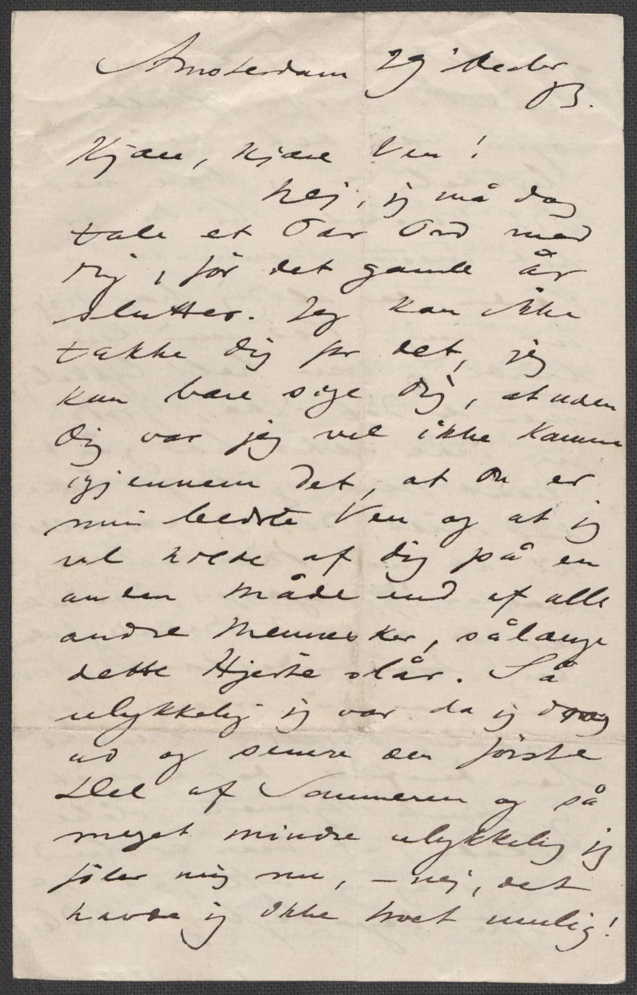 Beyer, Frants, RA/PA-0132/F/L0001: Brev fra Edvard Grieg til Frantz Beyer og "En del optegnelser som kan tjene til kommentar til brevene" av Marie Beyer, 1872-1907, s. 83