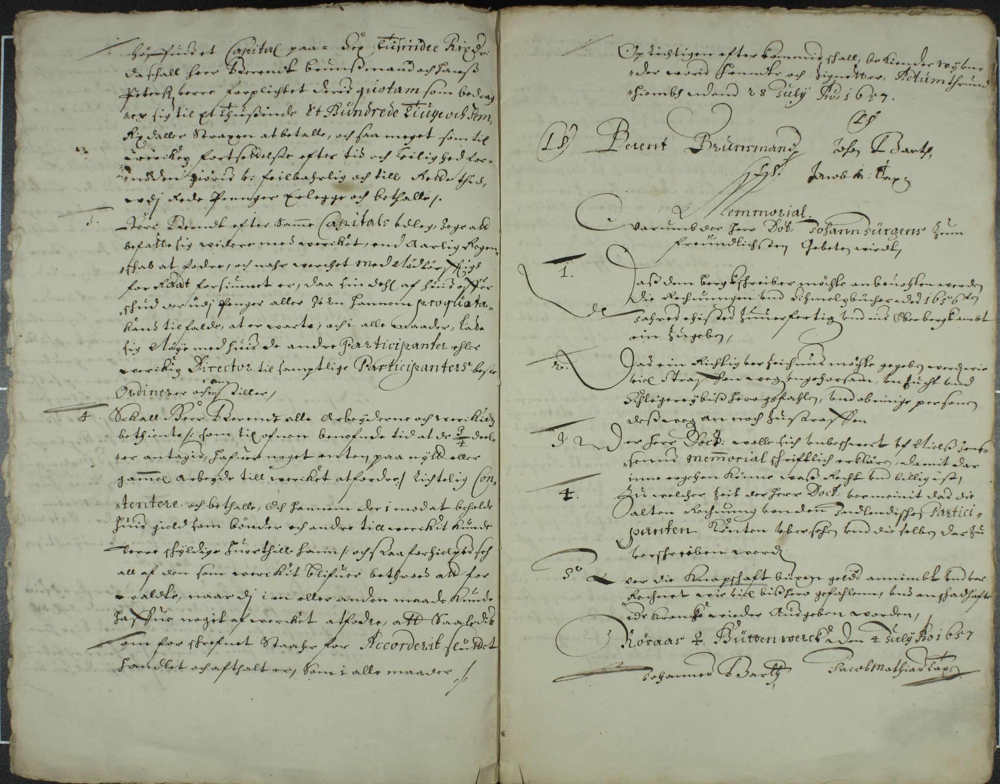 Løkken Kobberverk, MIST/OI-A-6001/D/Da/L0001/0002: Brev og dokumenter / Omkring Löckens Werks circumference, 1656., 1656