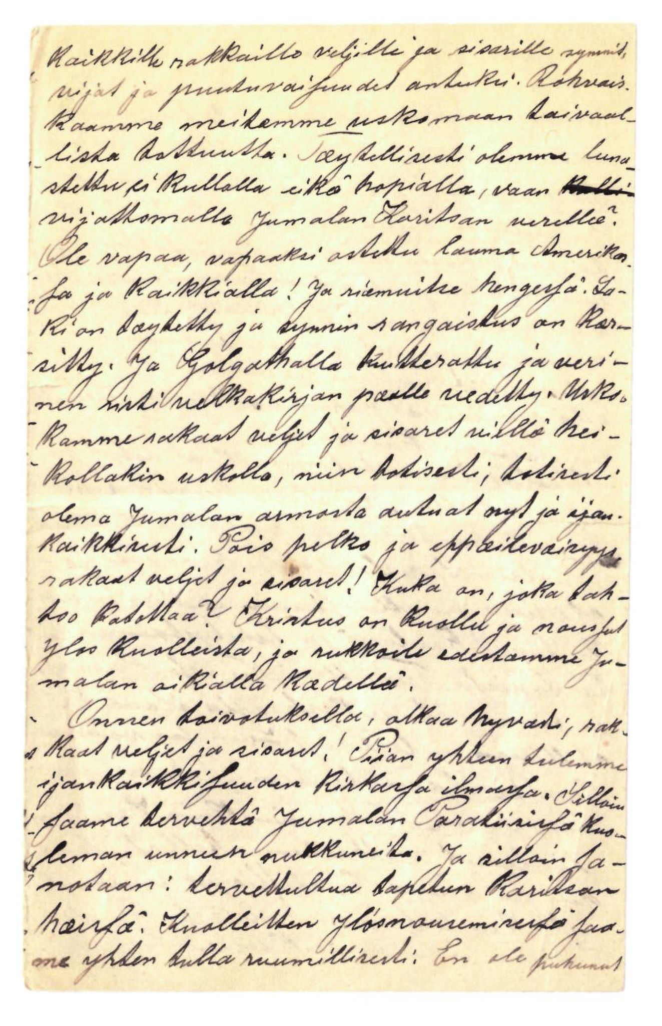 Elise Balos brevsamling, FMFB/A-1082/F/Fa/L0010: Brev fra Johan Raattamaa til Olli Matoniemi et al., 1894