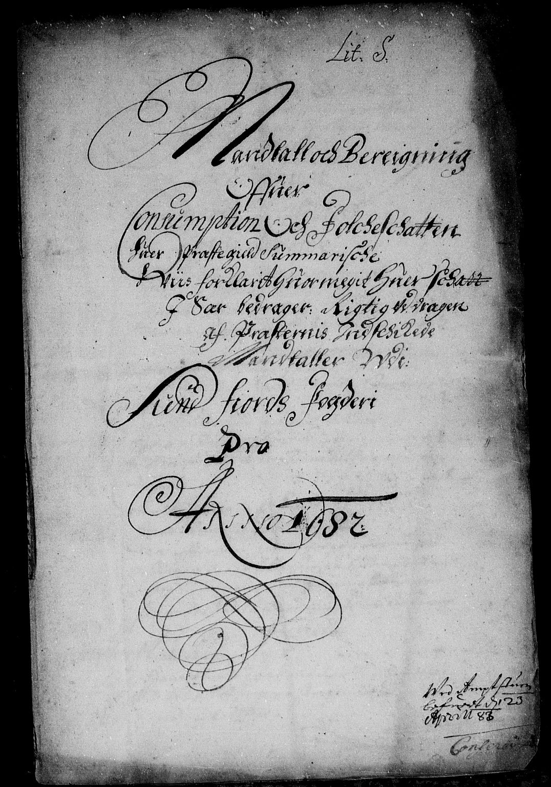 Rentekammeret inntil 1814, Reviderte regnskaper, Stiftamtstueregnskaper, Bergen stiftamt, RA/EA-6043/R/Rc/L0062: Bergen stiftamt, 1682