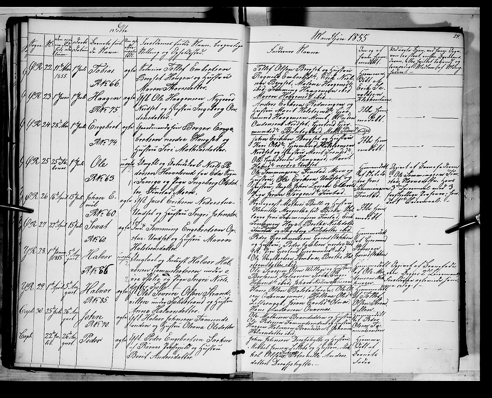 Rendalen prestekontor, AV/SAH-PREST-054/H/Ha/Haa/L0005: Ministerialbok nr. 5, 1853-1866, s. 24