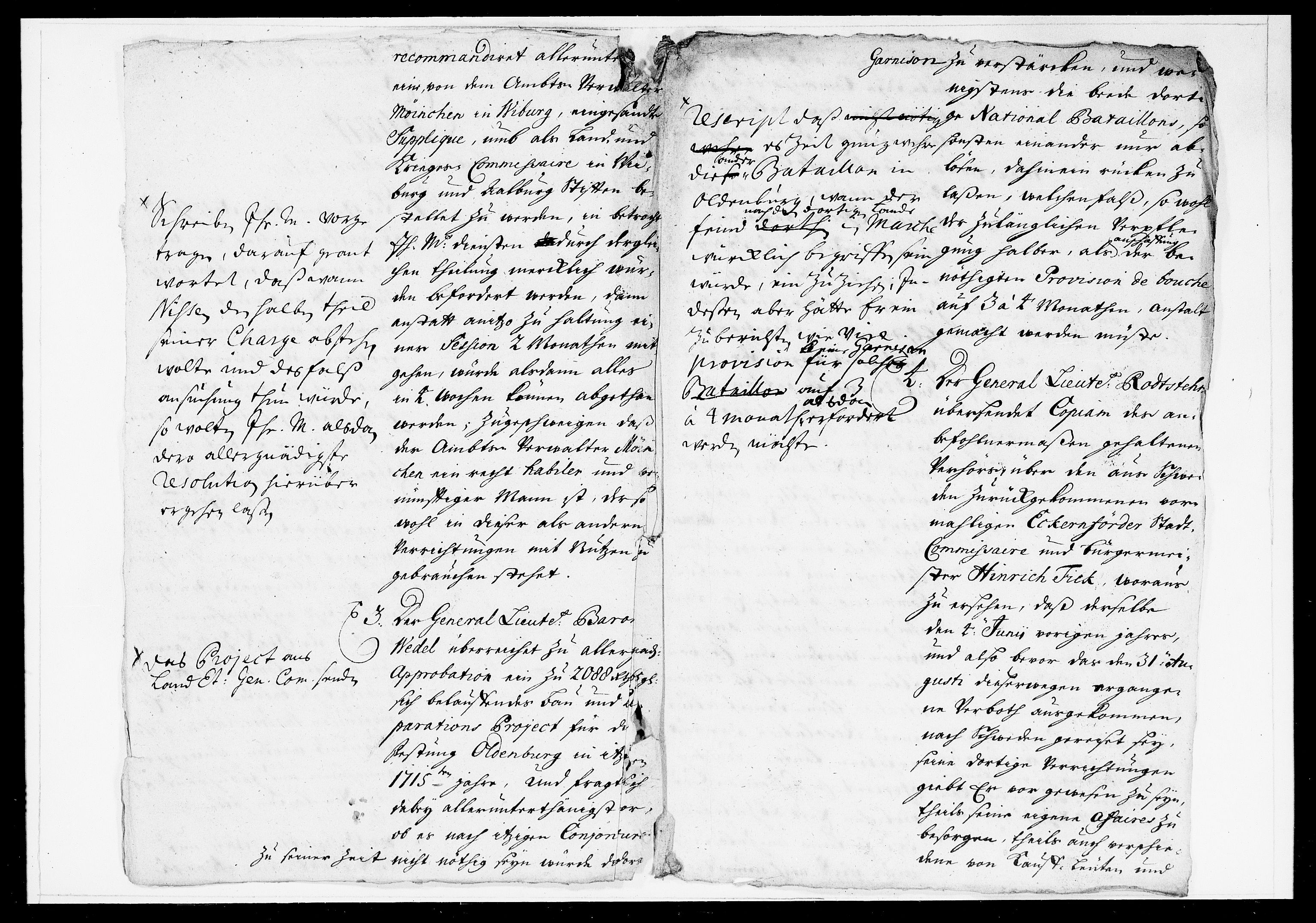 Krigskollegiet, Krigskancelliet, DRA/A-0006/-/1014-1024: Refererede sager, 1715, s. 11