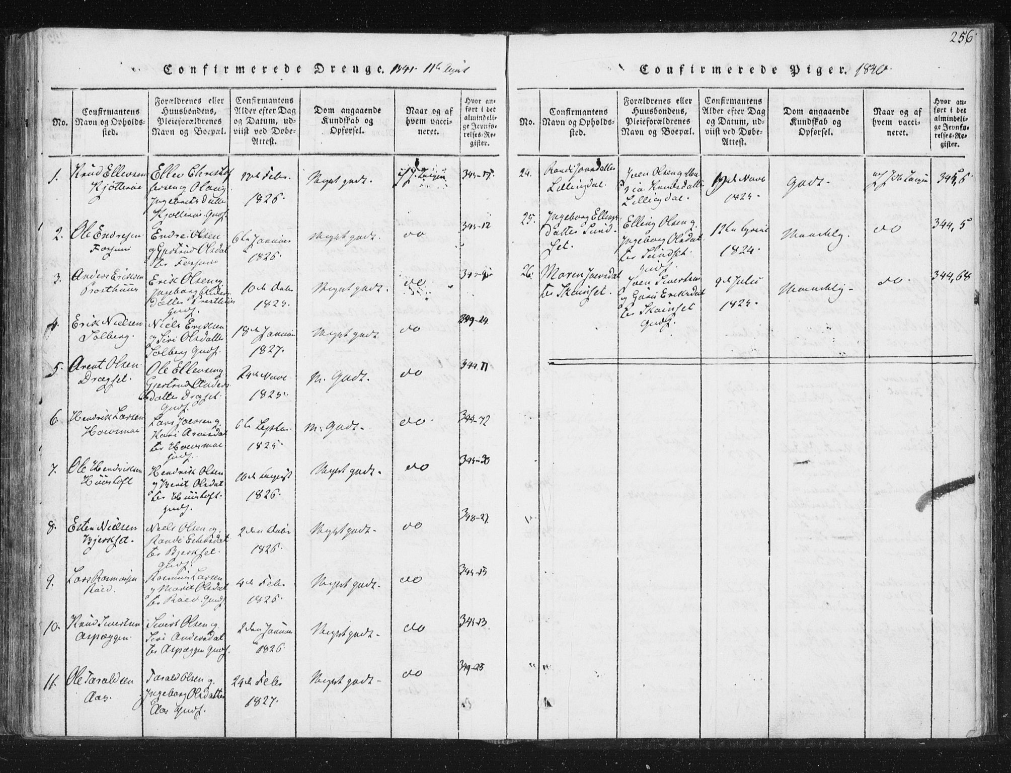 Ministerialprotokoller, klokkerbøker og fødselsregistre - Sør-Trøndelag, AV/SAT-A-1456/689/L1037: Ministerialbok nr. 689A02, 1816-1842, s. 256