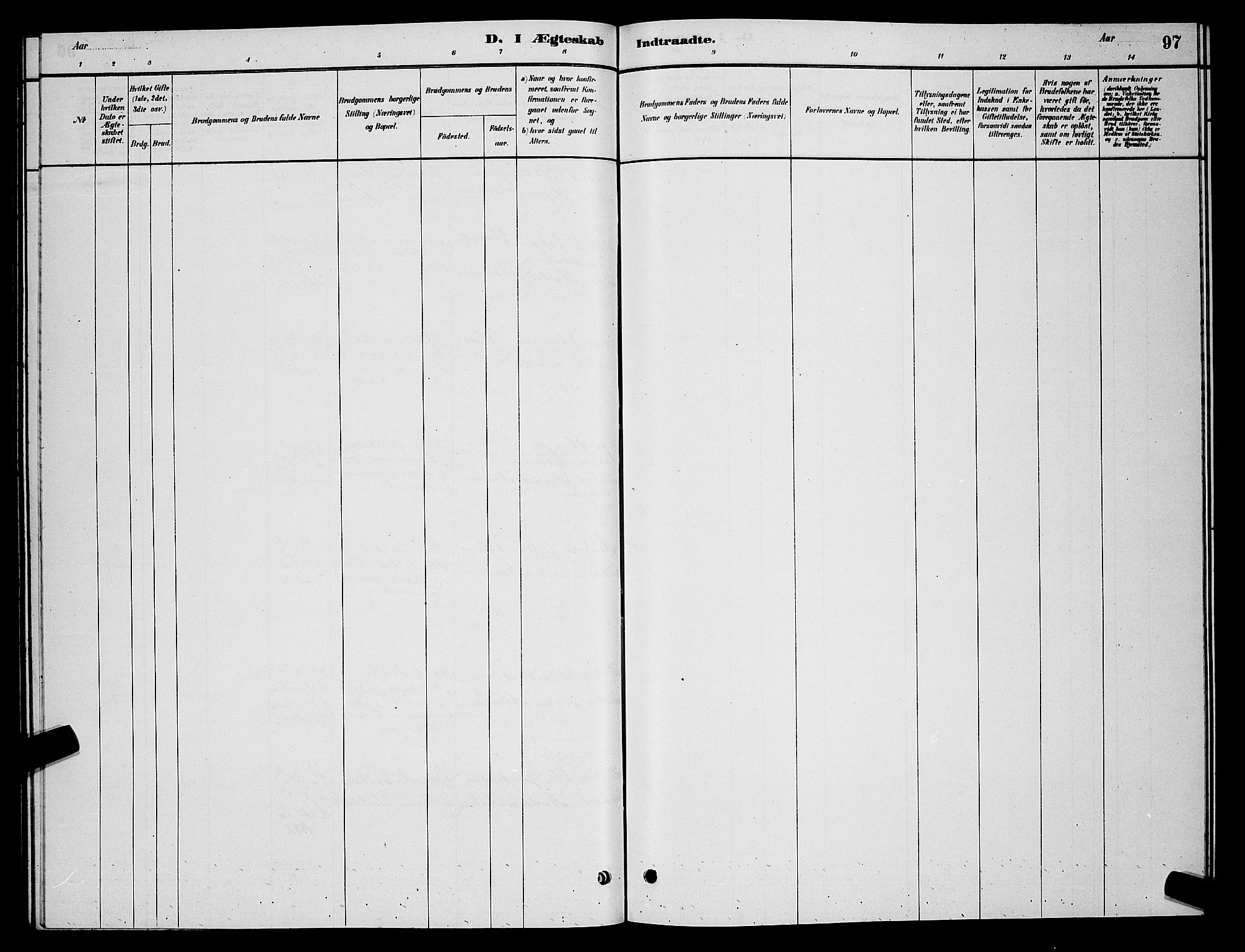 Vardø sokneprestkontor, AV/SATØ-S-1332/H/Hb/L0006klokker: Klokkerbok nr. 6, 1879-1887, s. 97