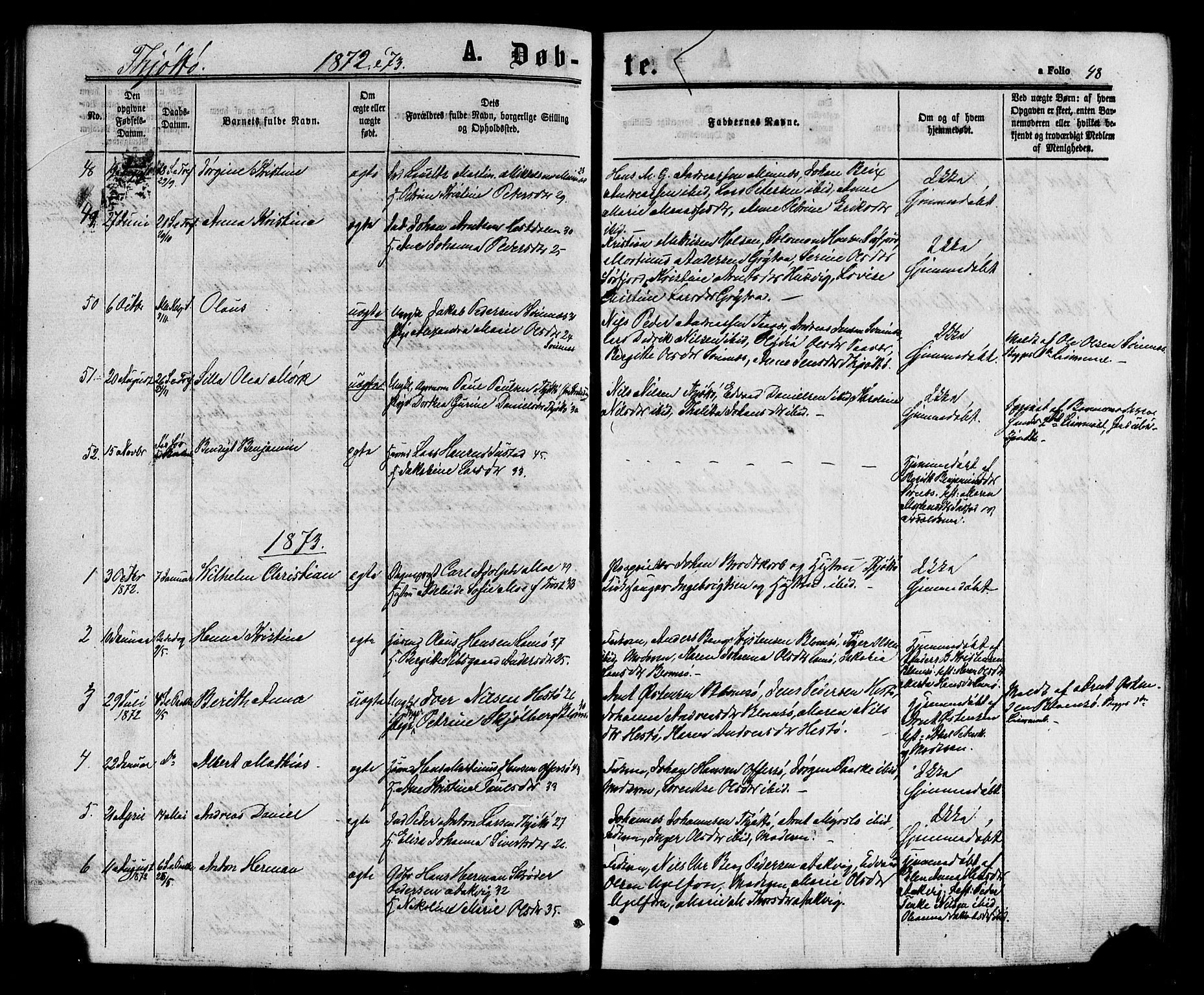 Ministerialprotokoller, klokkerbøker og fødselsregistre - Nordland, SAT/A-1459/817/L0262: Ministerialbok nr. 817A03/ 1, 1862-1877, s. 48