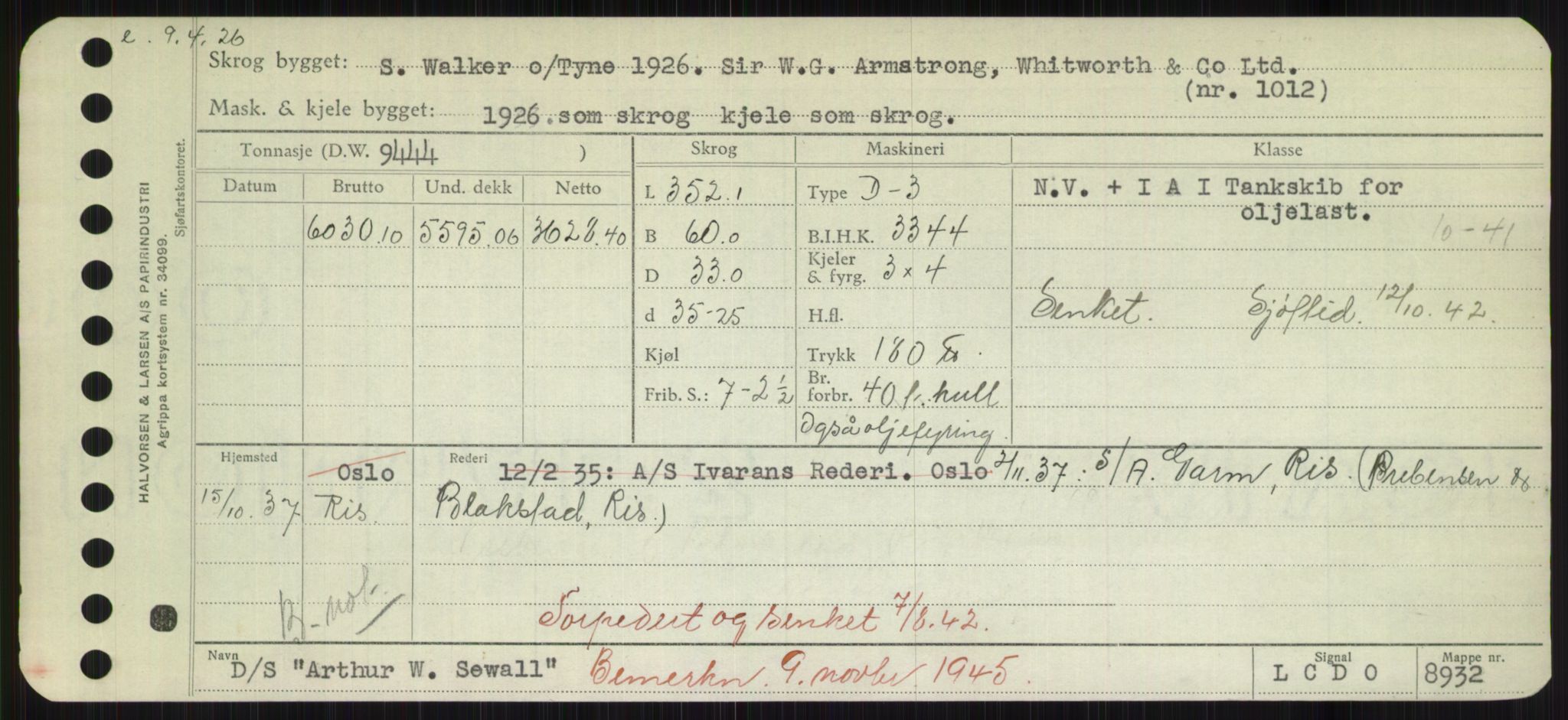 Sjøfartsdirektoratet med forløpere, Skipsmålingen, RA/S-1627/H/Hd/L0002: Fartøy, Apa-Axe, s. 217