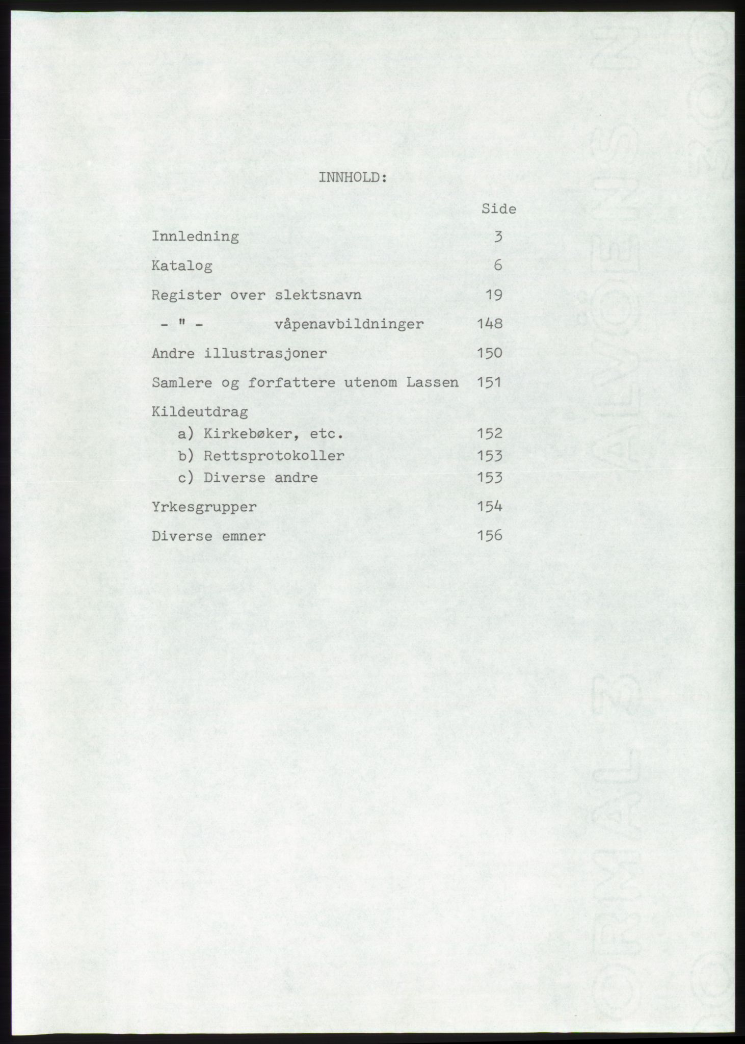 Lassens samlinger, RA/PA-0051, s. 2