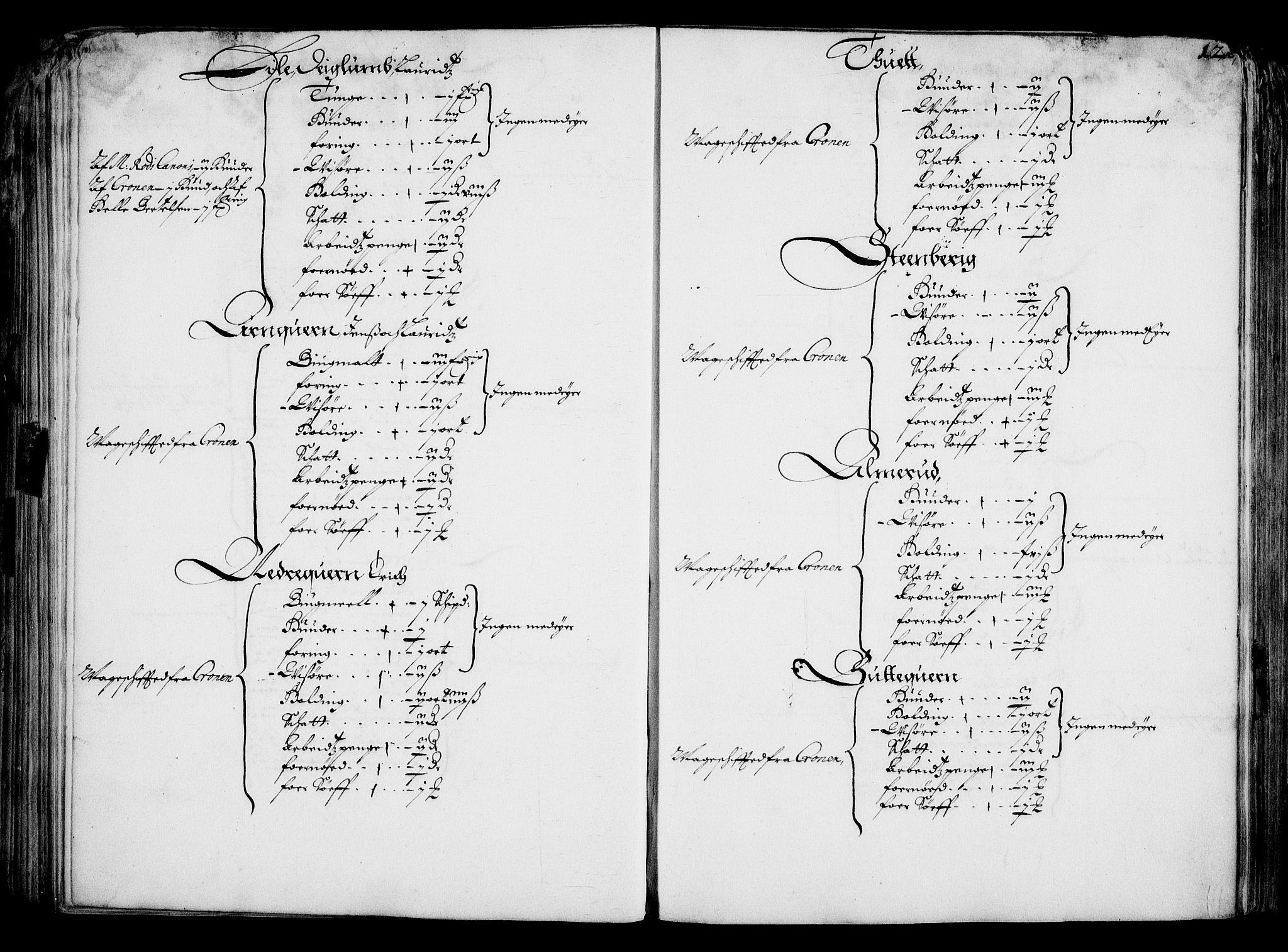 Rentekammeret inntil 1814, Realistisk ordnet avdeling, AV/RA-EA-4070/On/L0001/0001: Statens gods / [Jj 1]: Jordebok over Hannibal Sehesteds gods, 1651, s. 115