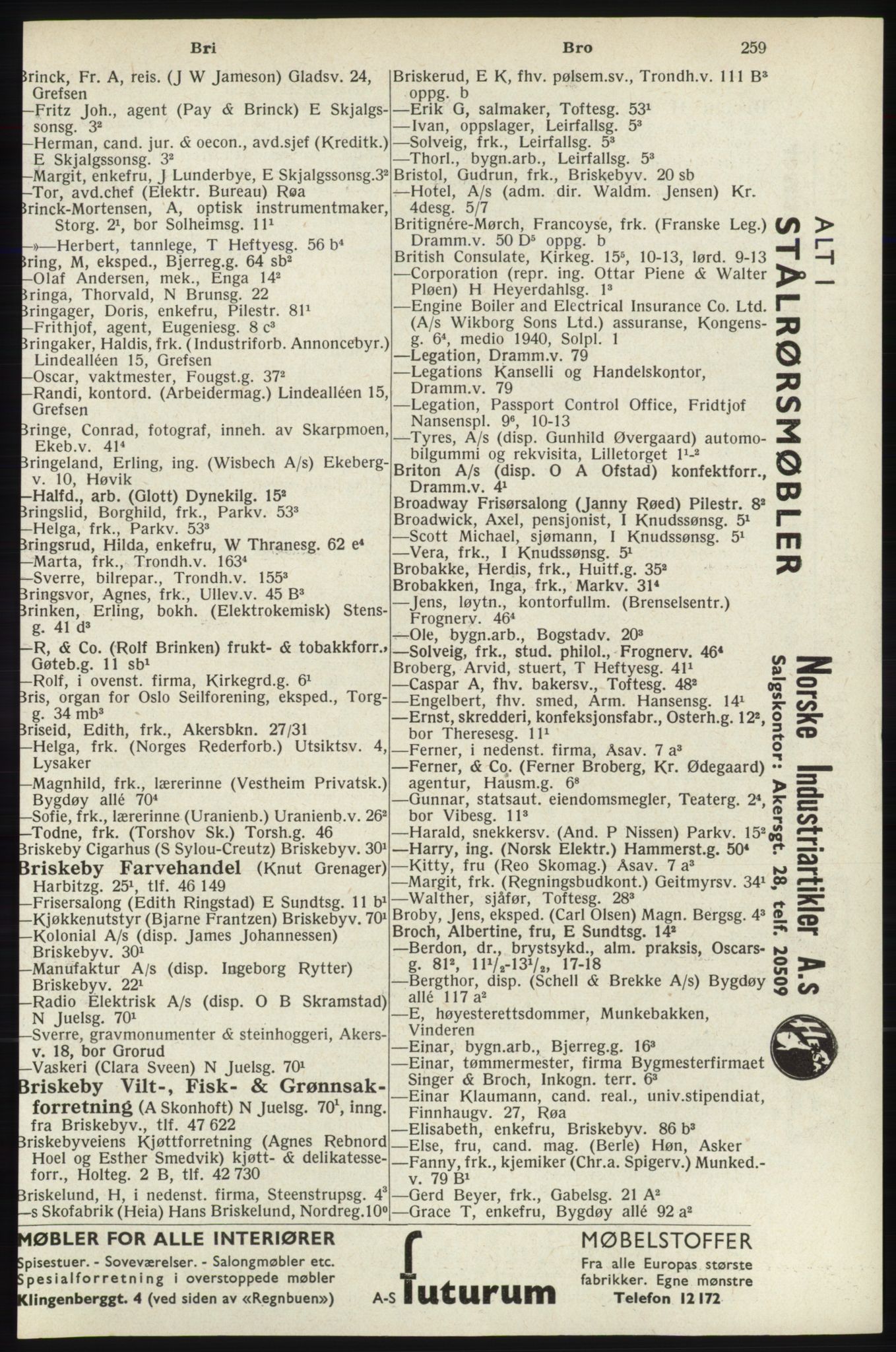 Kristiania/Oslo adressebok, PUBL/-, 1940, s. 277