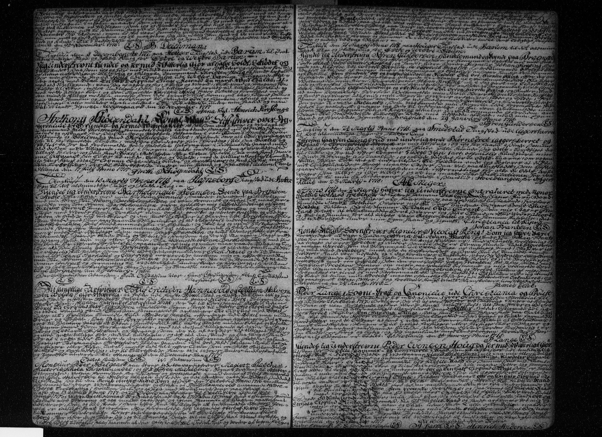 Aker sorenskriveri, SAO/A-10895/G/Gb/Gba/L0001: Pantebok nr. I 1, 1710-1740, s. 52