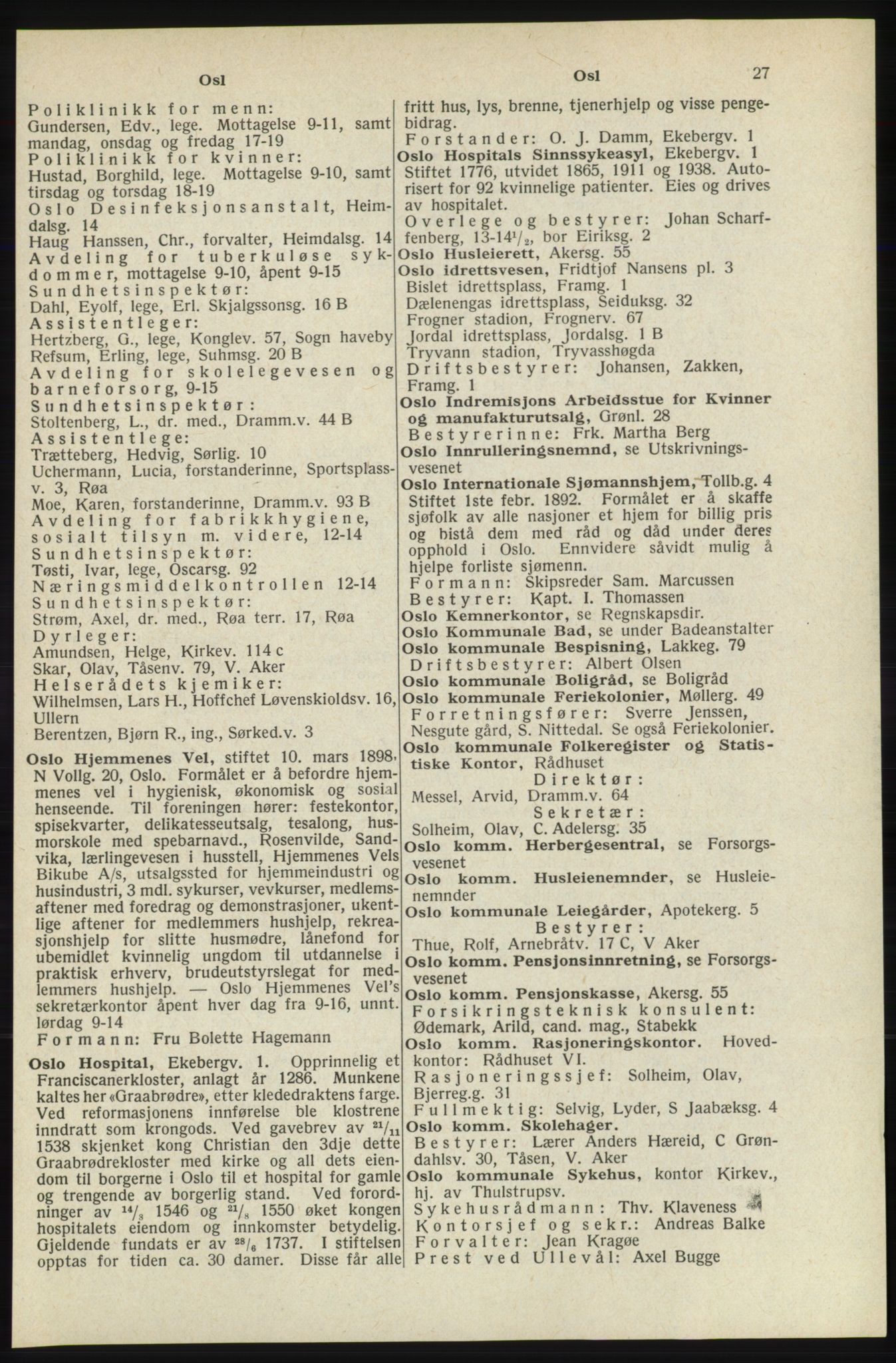Kristiania/Oslo adressebok, PUBL/-, 1940, s. 43
