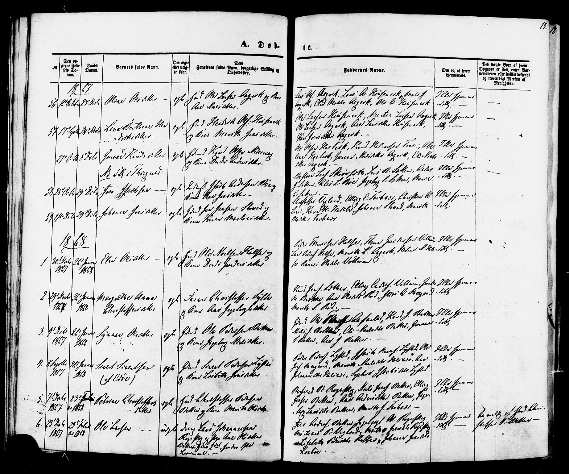 Ministerialprotokoller, klokkerbøker og fødselsregistre - Møre og Romsdal, SAT/A-1454/576/L0884: Ministerialbok nr. 576A02, 1865-1879, s. 13