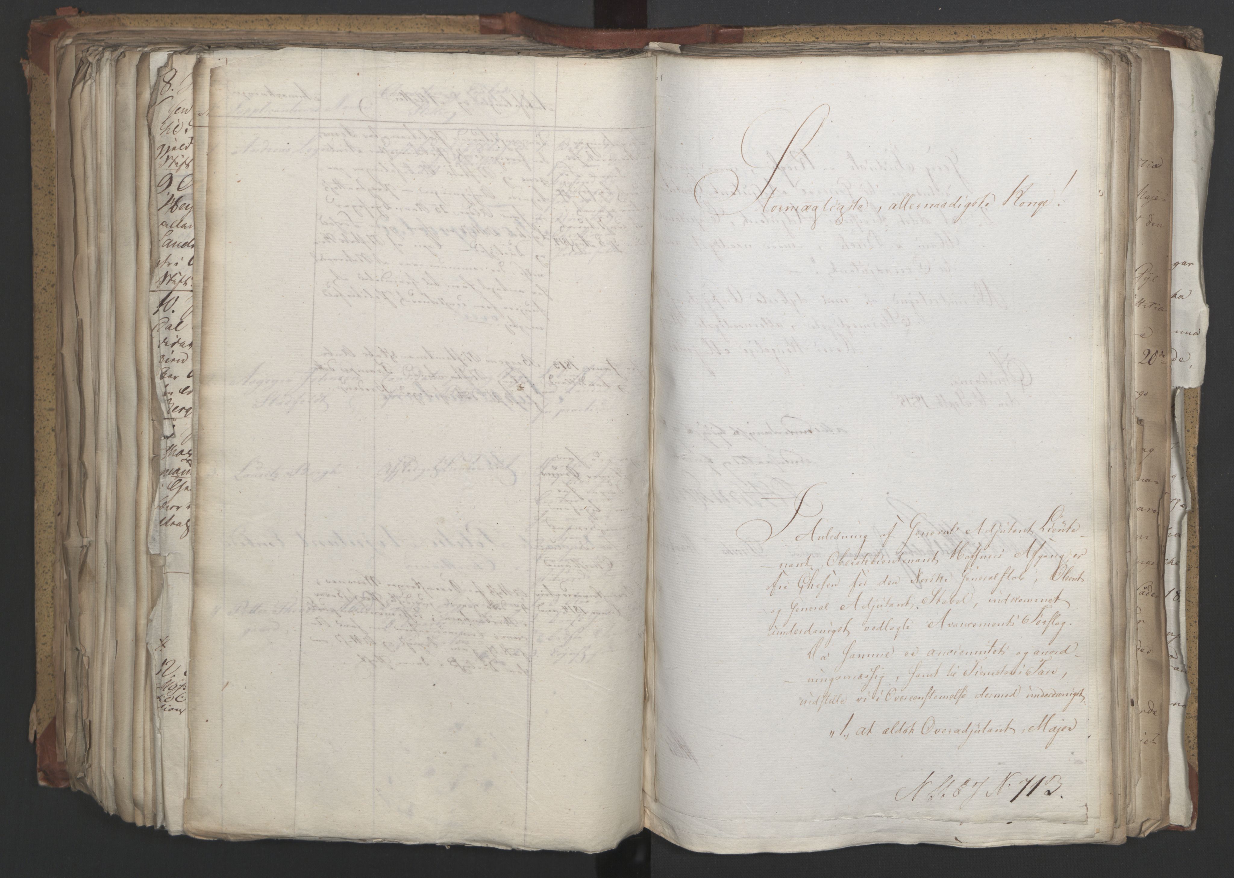 Statsrådsavdelingen i Stockholm, AV/RA-S-1003/D/Da/L0003: Regjeringsinnstillinger nr. 519-787, 1815, s. 409