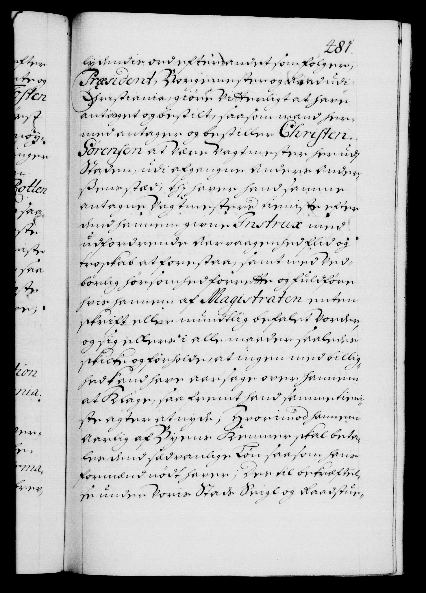 Danske Kanselli 1572-1799, RA/EA-3023/F/Fc/Fca/Fcaa/L0018: Norske registre, 1699-1703, s. 481a