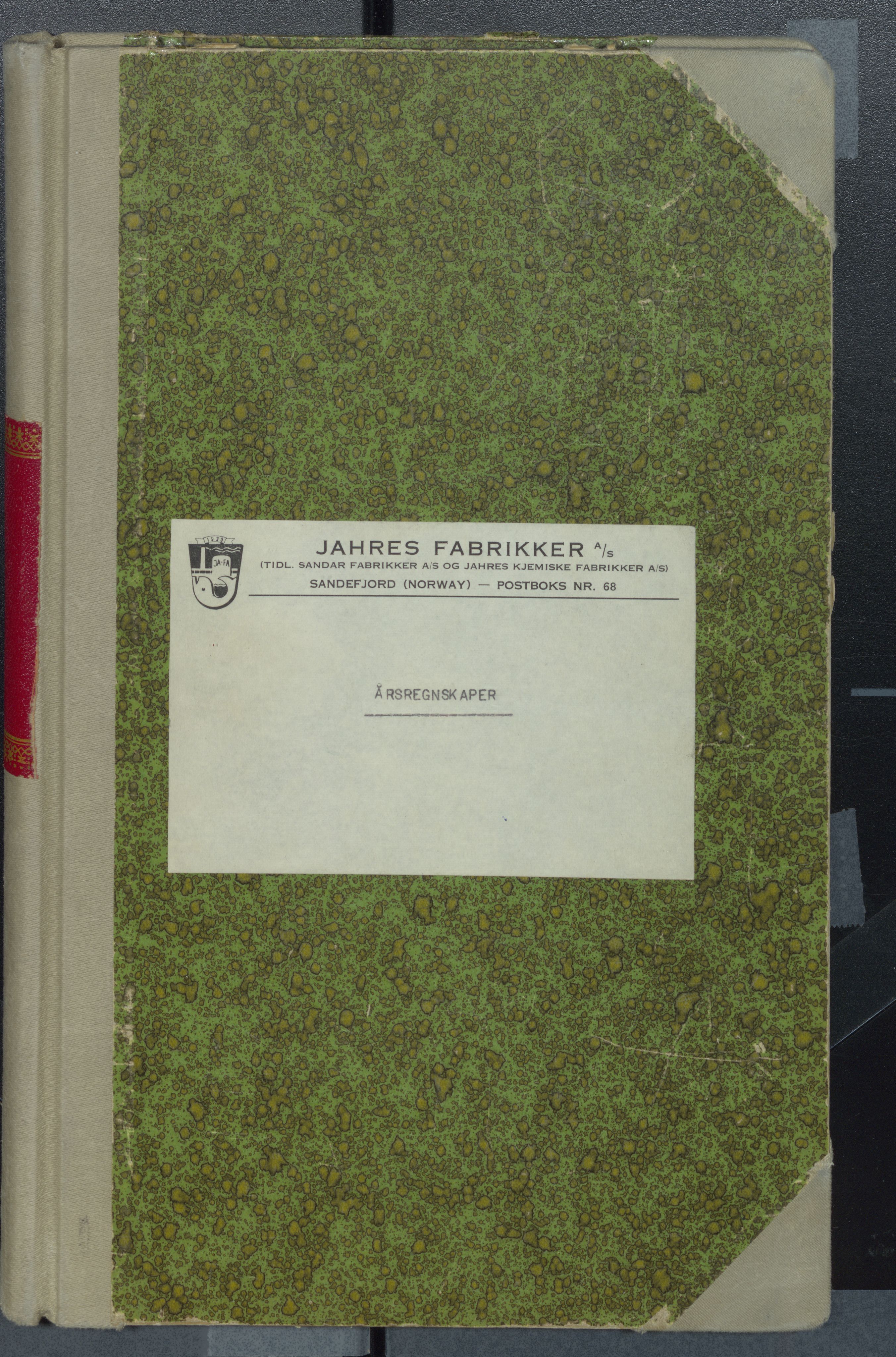 Jahres Fabrikker, VEMU/ARS-A-1255/R/Ra/Raa/L0008: Årsregnskap, 1959-1975