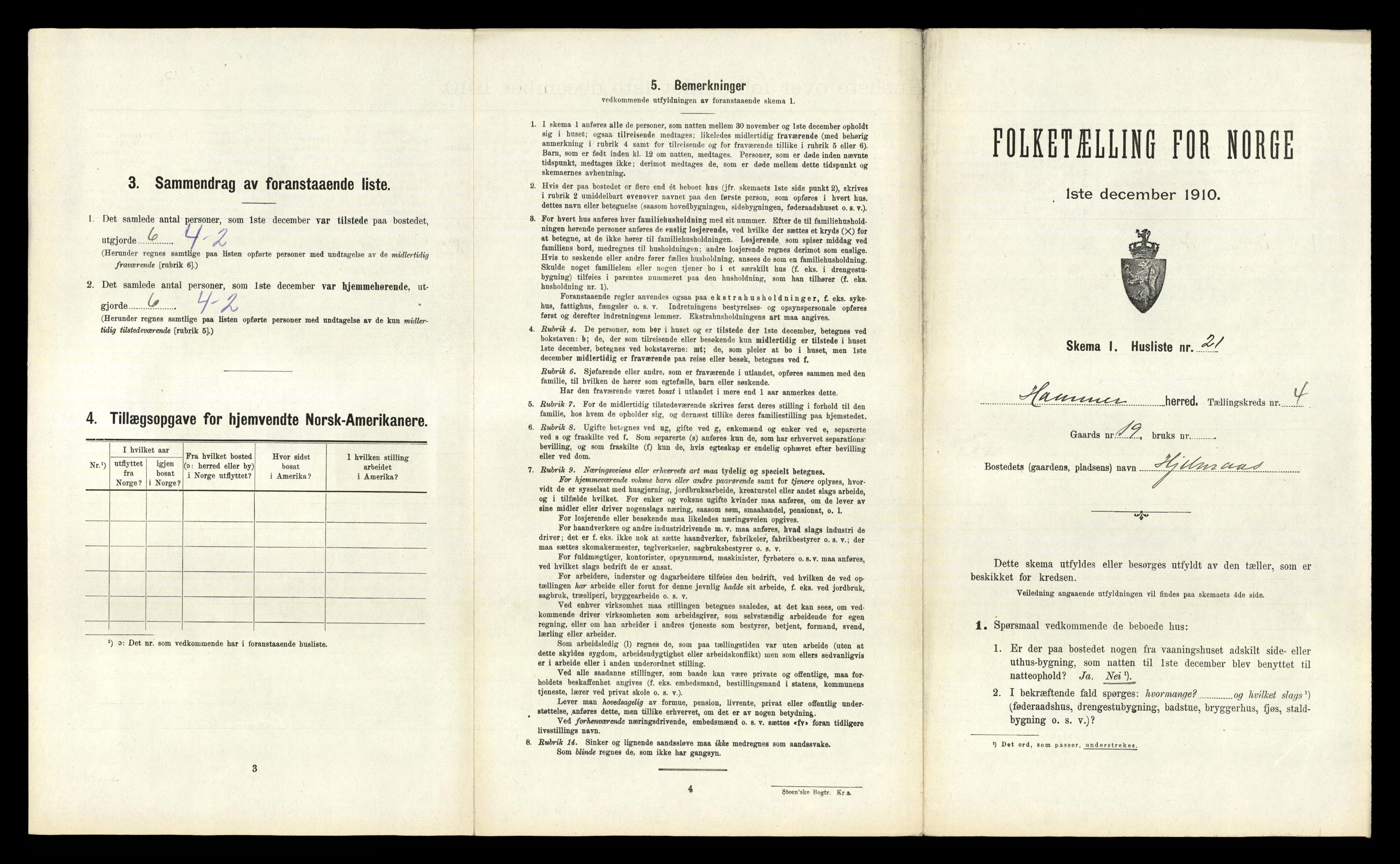 RA, Folketelling 1910 for 1254 Hamre herred, 1910, s. 278