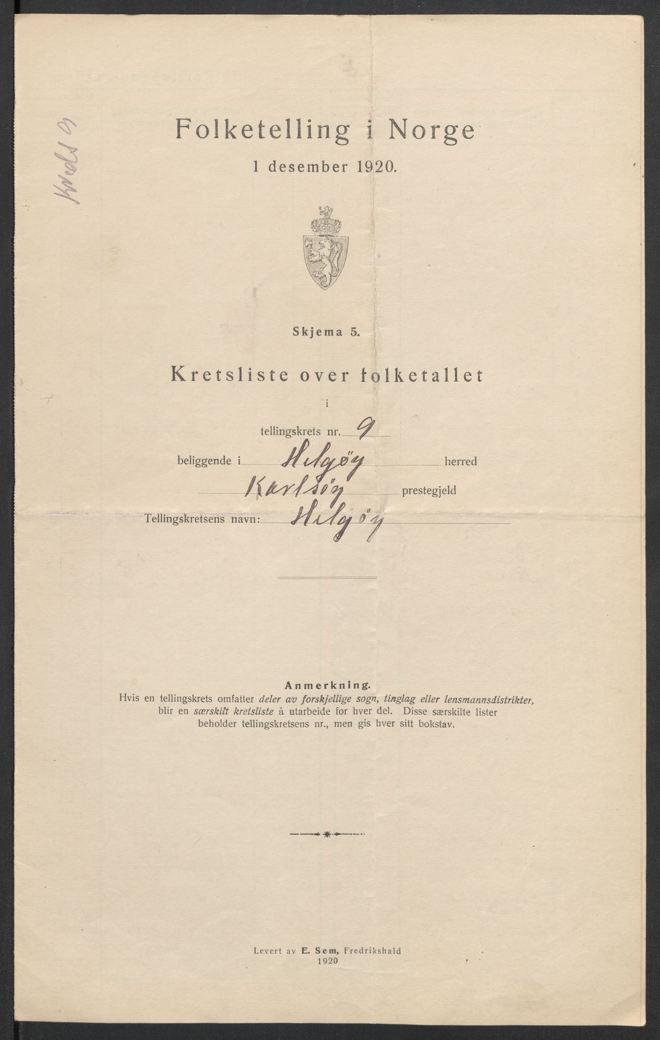 SATØ, Folketelling 1920 for 1935 Helgøy herred, 1920, s. 29