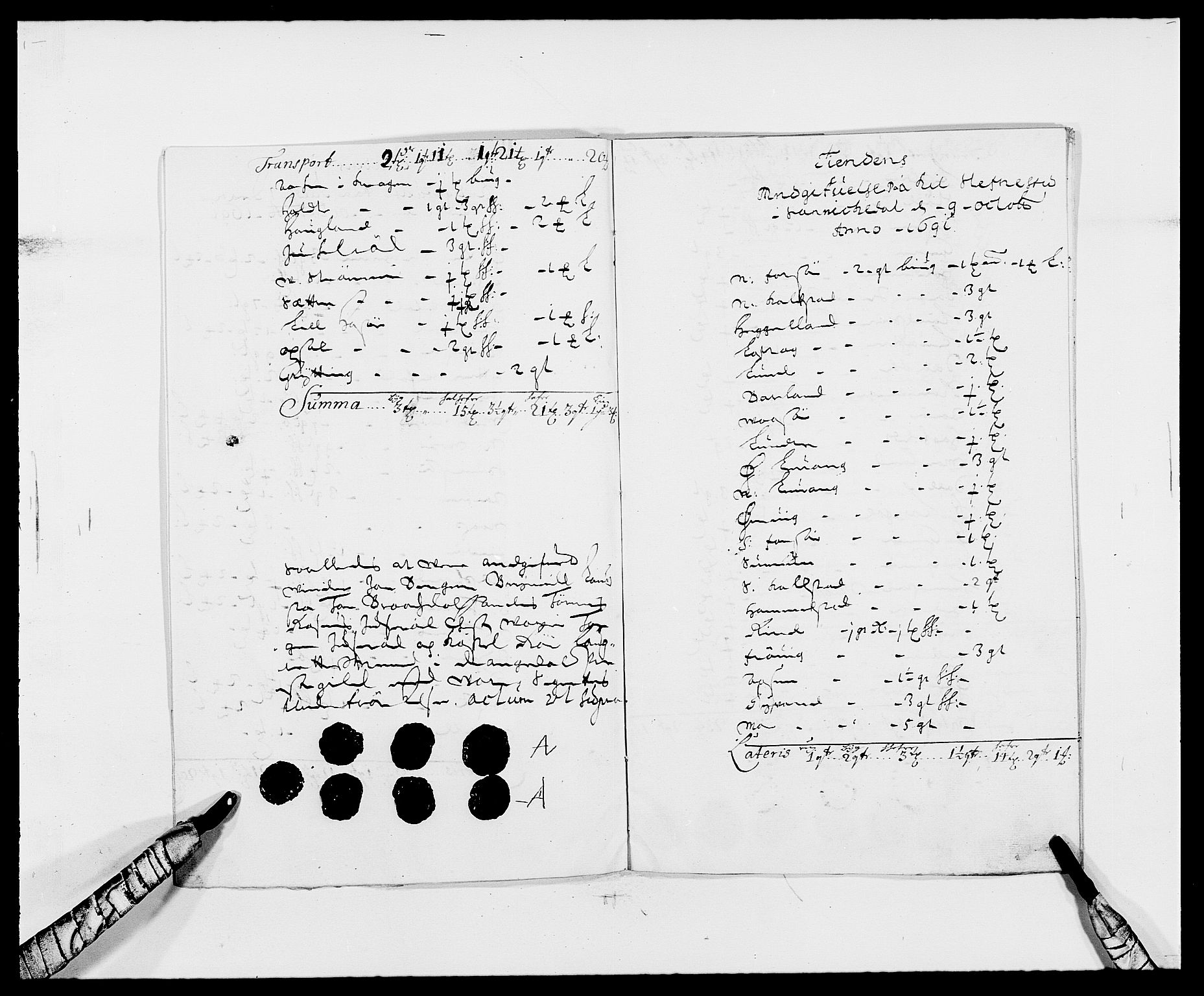 Rentekammeret inntil 1814, Reviderte regnskaper, Fogderegnskap, AV/RA-EA-4092/R34/L2051: Fogderegnskap Bamble, 1688-1691, s. 171