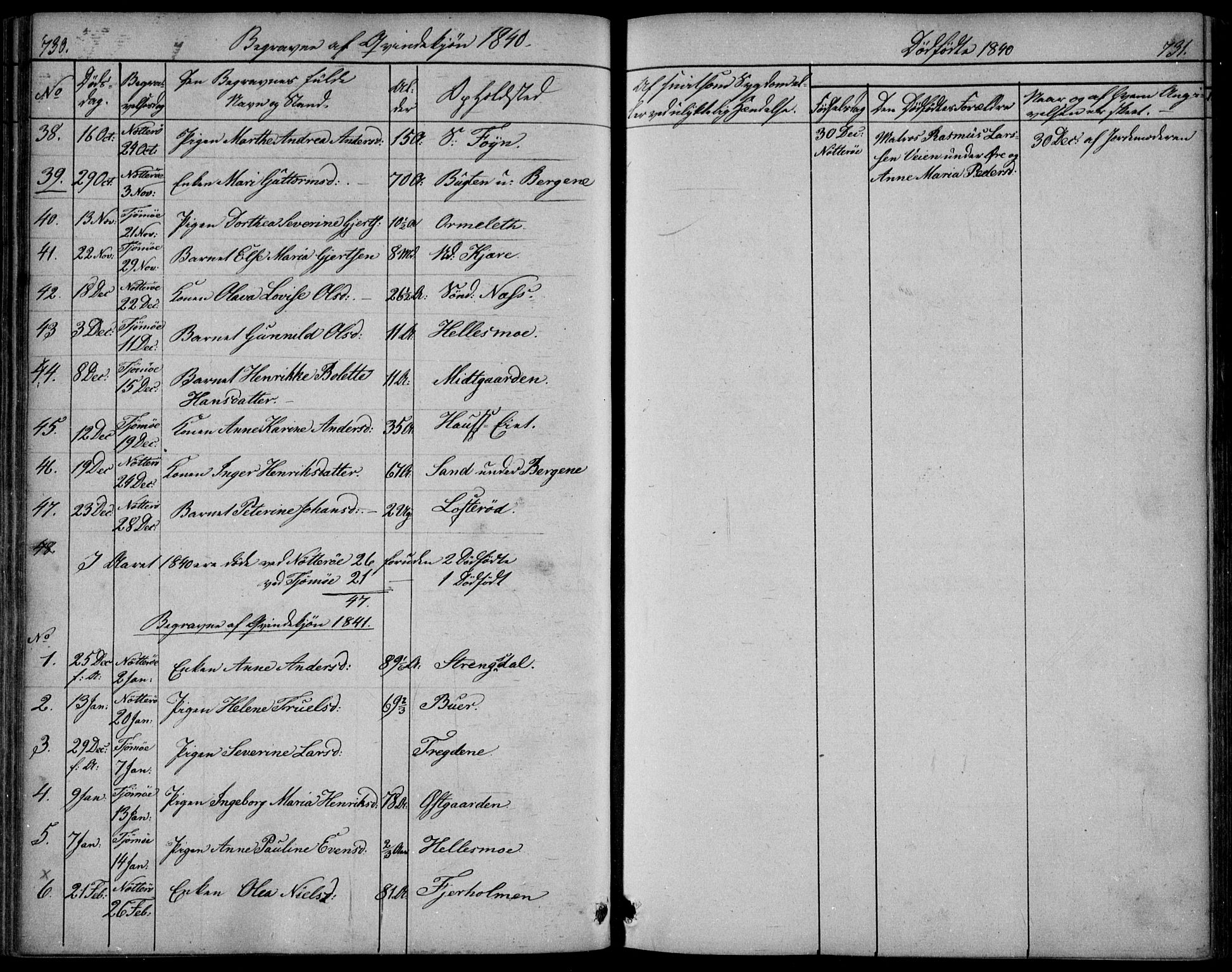 Nøtterøy kirkebøker, AV/SAKO-A-354/F/Fa/L0005: Ministerialbok nr. I 5, 1839-1852, s. 730-731