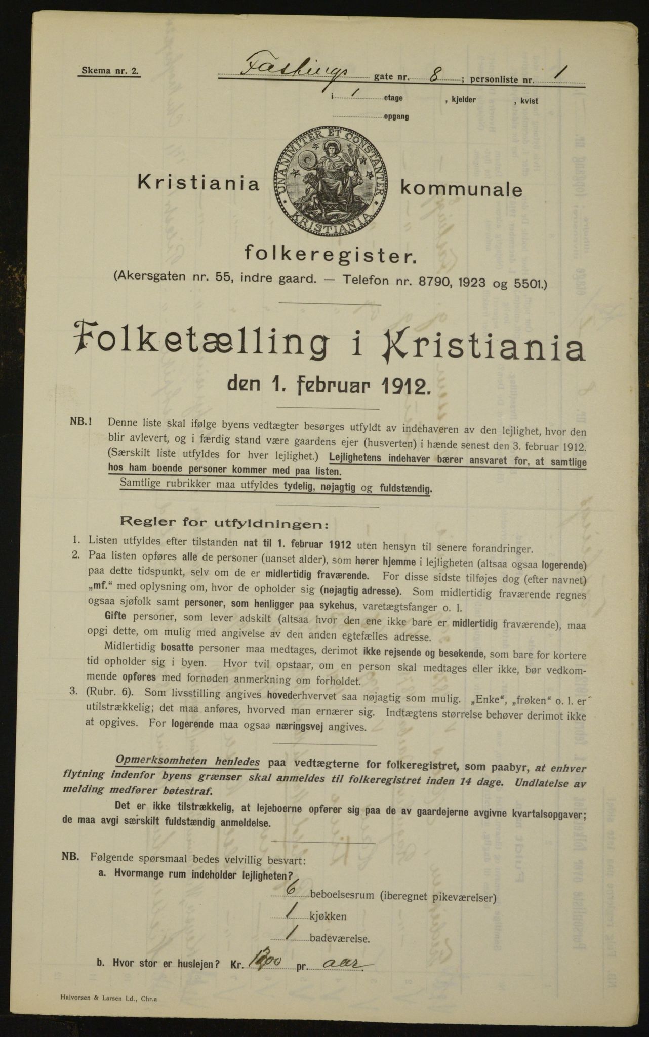 OBA, Kommunal folketelling 1.2.1912 for Kristiania, 1912, s. 23647