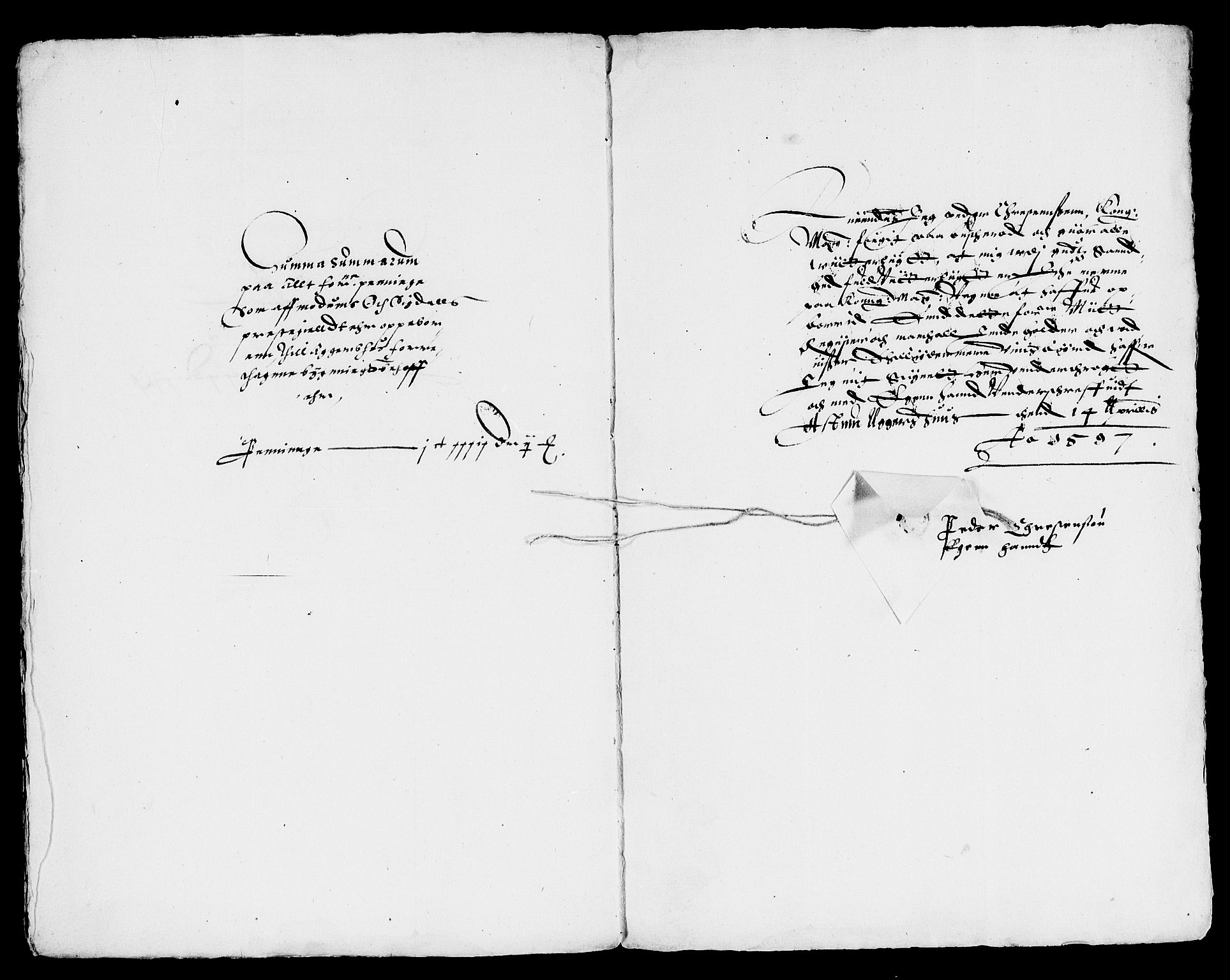 Rentekammeret inntil 1814, Reviderte regnskaper, Lensregnskaper, RA/EA-5023/R/Rb/Rba/L0007: Akershus len, 1588-1597