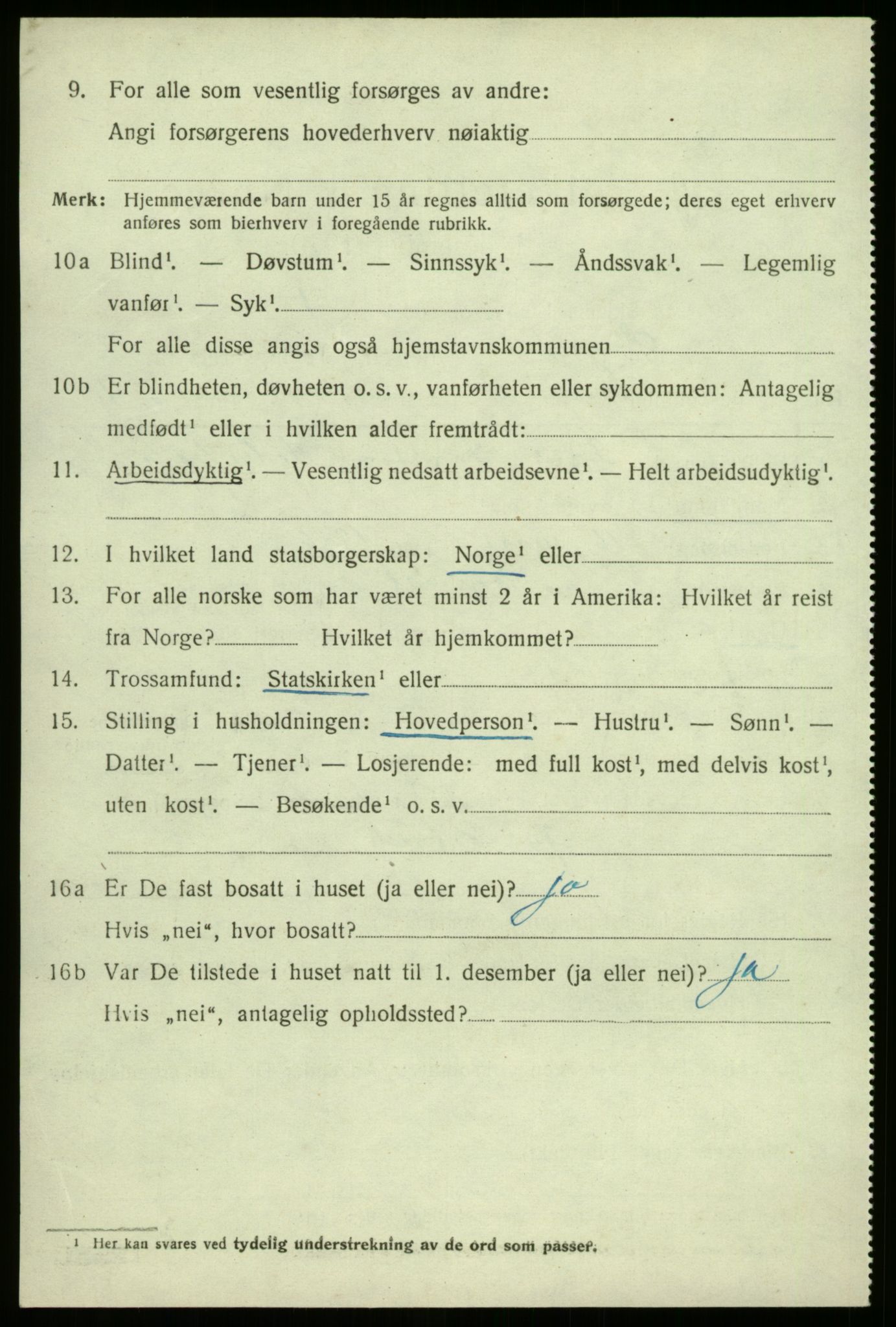 SAB, Folketelling 1920 for 1420 Sogndal herred, 1920, s. 3592