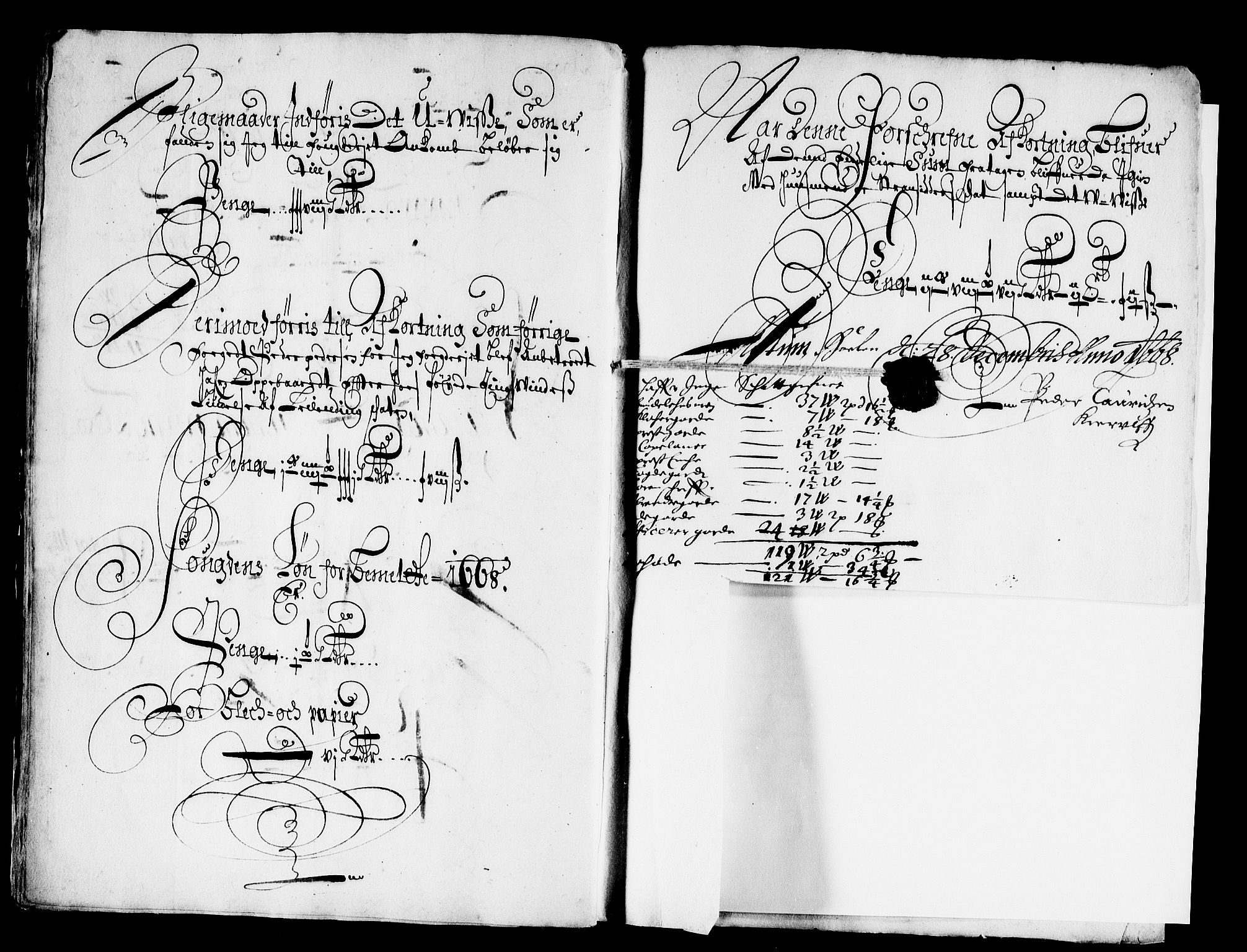 Rentekammeret inntil 1814, Reviderte regnskaper, Stiftamtstueregnskaper, Bergen stiftamt, AV/RA-EA-6043/R/Rc/L0027: Bergen stiftamt, 1668