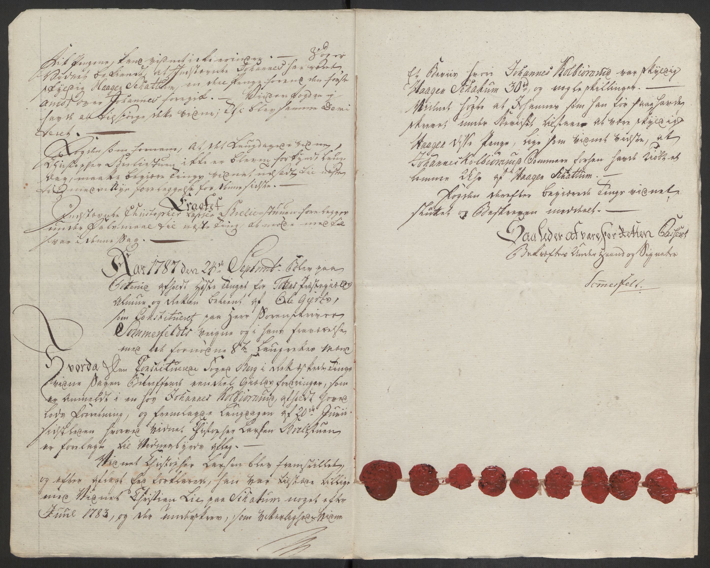 Rentekammeret inntil 1814, Reviderte regnskaper, Fogderegnskap, AV/RA-EA-4092/R19/L1374: Fogderegnskap Toten, Hadeland og Vardal, 1787, s. 126