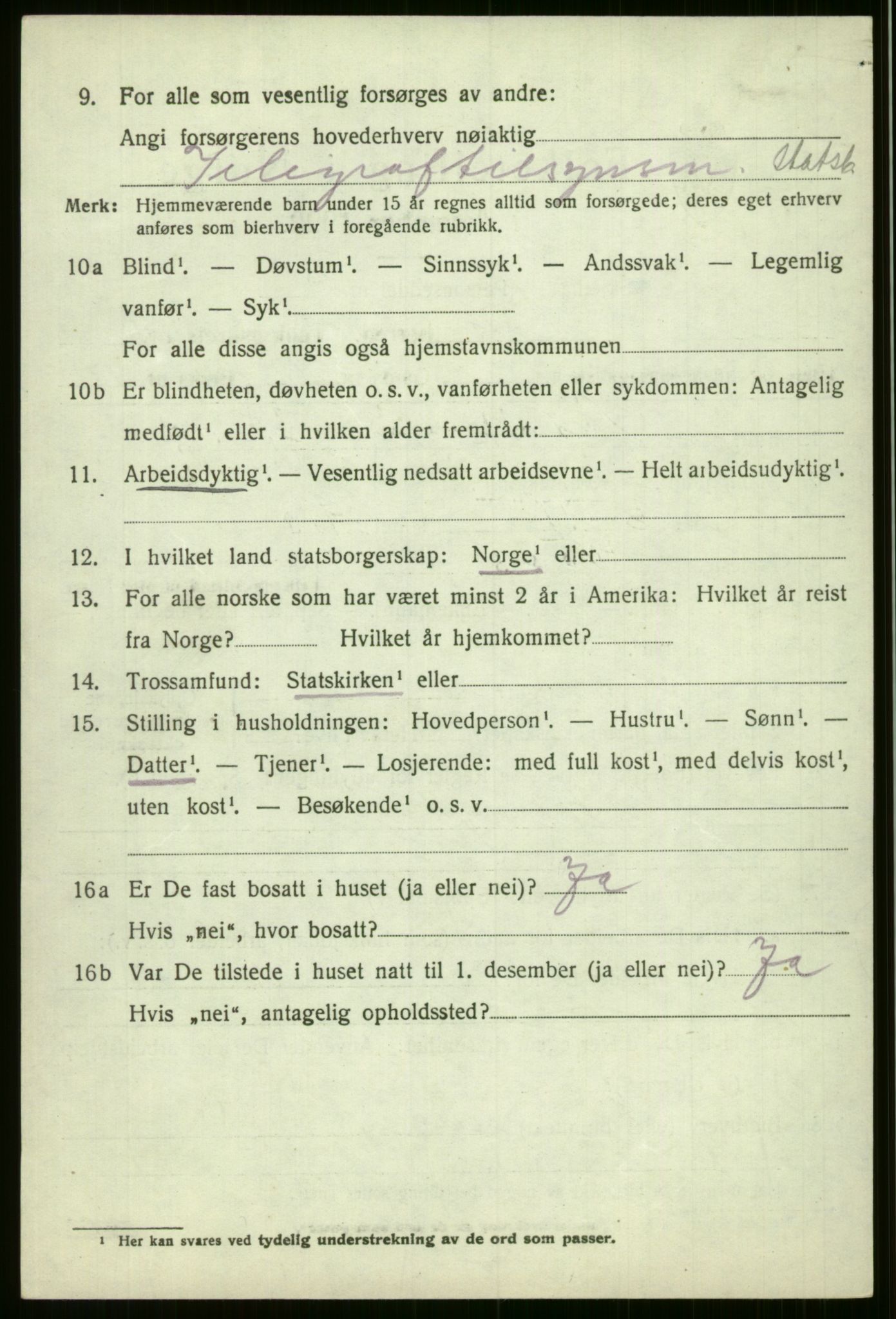 SAB, Folketelling 1920 for 1235 Voss herred, 1920, s. 8372