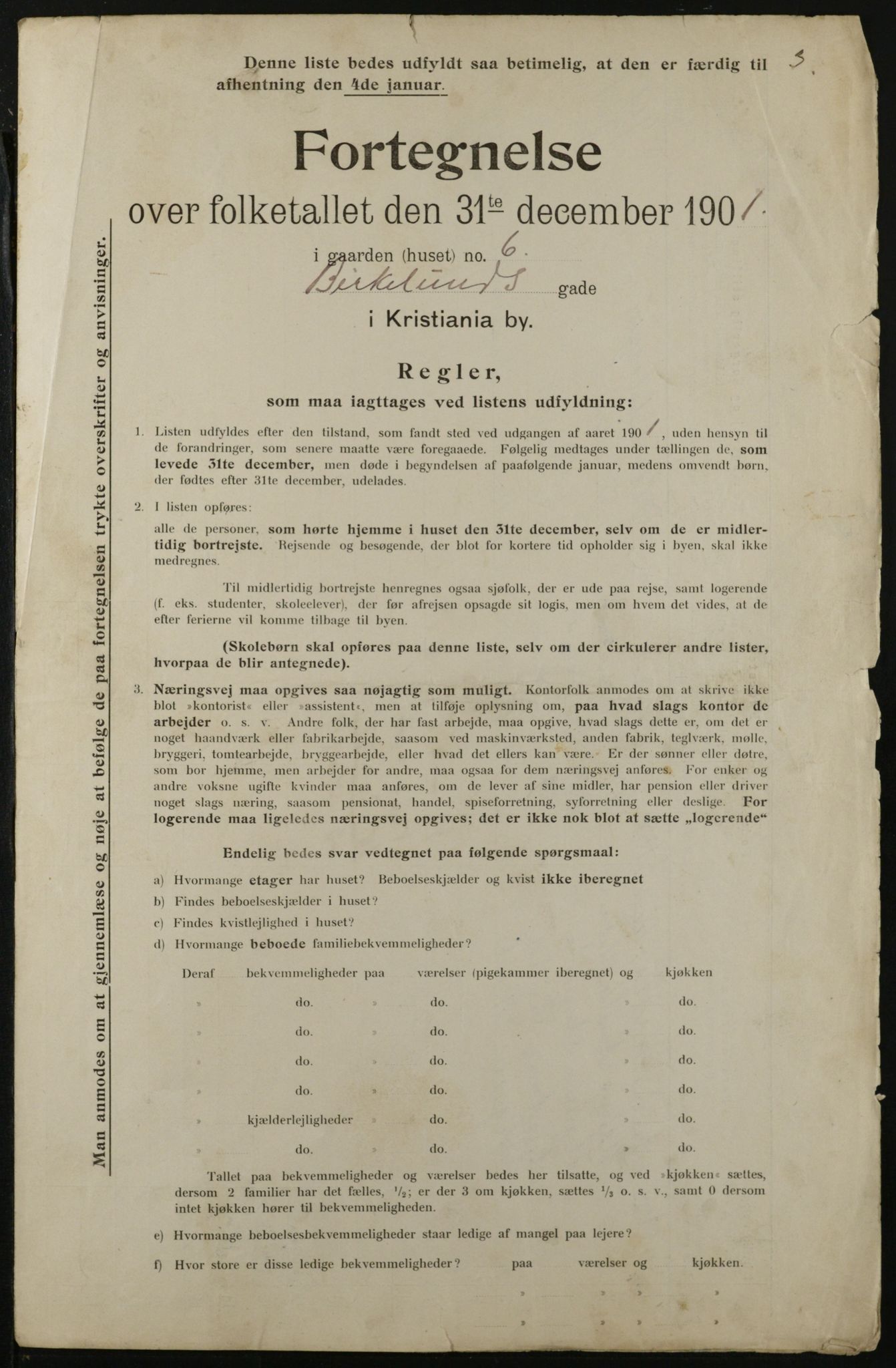 OBA, Kommunal folketelling 31.12.1901 for Kristiania kjøpstad, 1901, s. 876