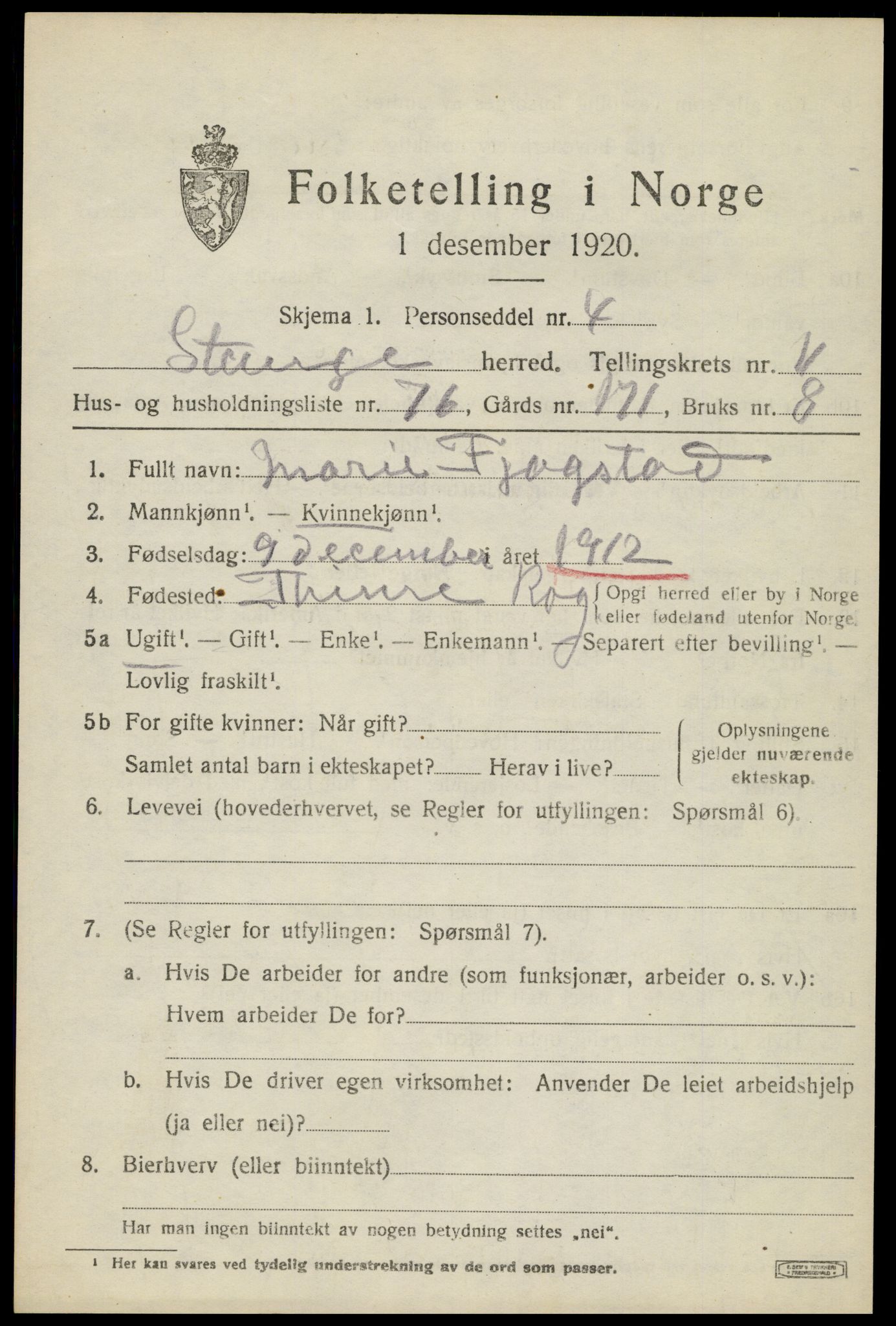 SAH, Folketelling 1920 for 0417 Stange herred, 1920, s. 17723
