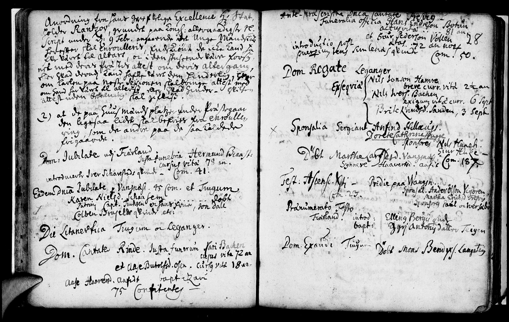 Leikanger sokneprestembete, SAB/A-81001: Ministerialbok nr. A 2, 1735-1756, s. 28