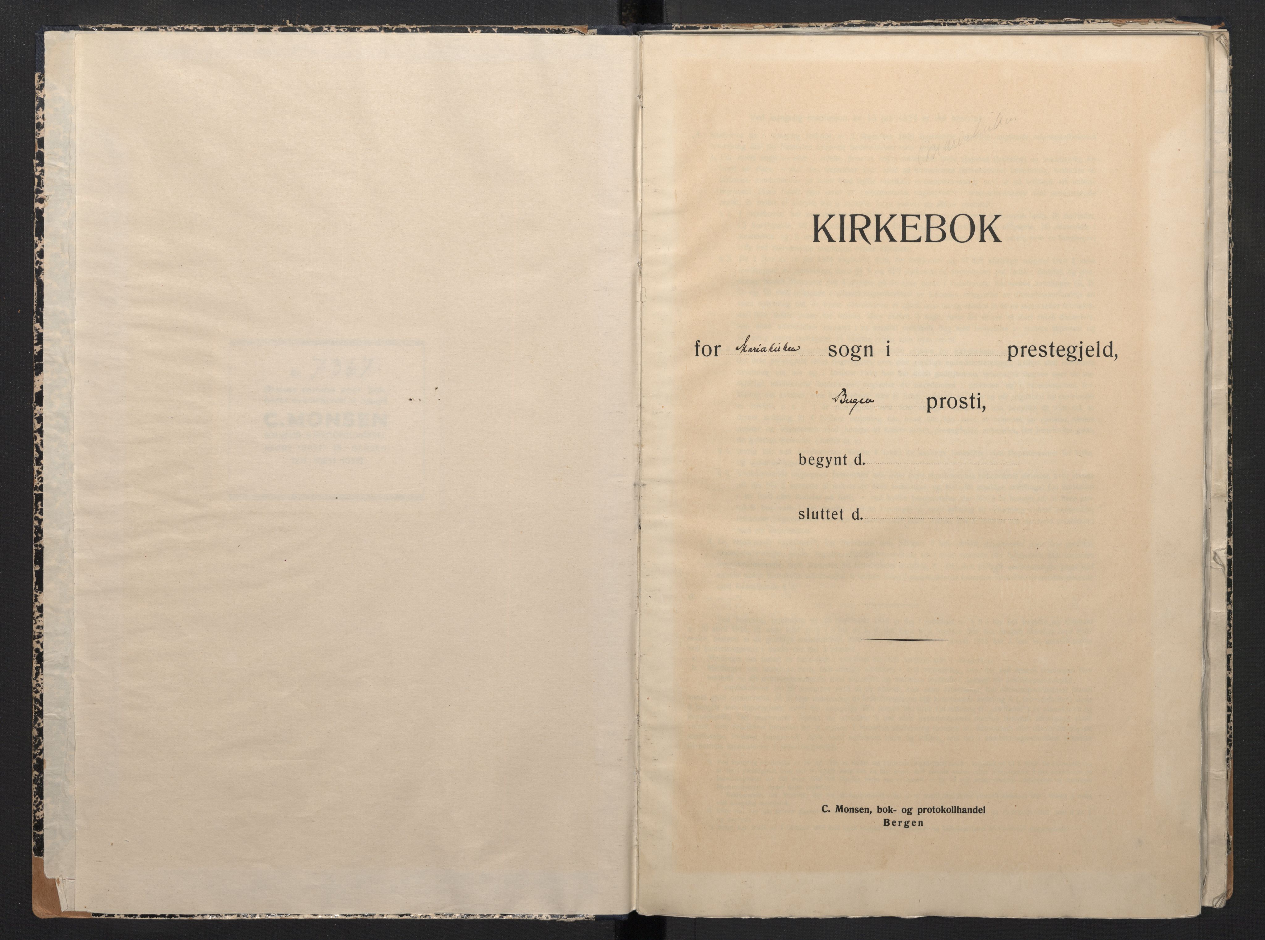 Mariakirken Sokneprestembete, AV/SAB-A-76901/H/Haa/L0009: Ministerialbok nr. A 9, 1942-1945