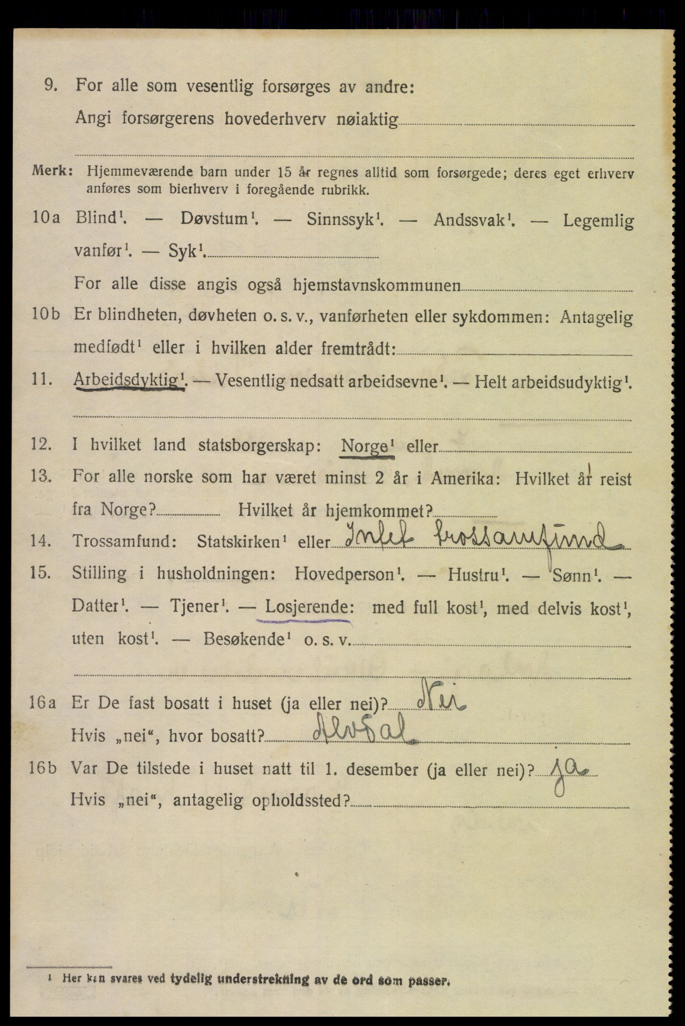 SAH, Folketelling 1920 for 0518 Nord-Fron herred, 1920, s. 2531