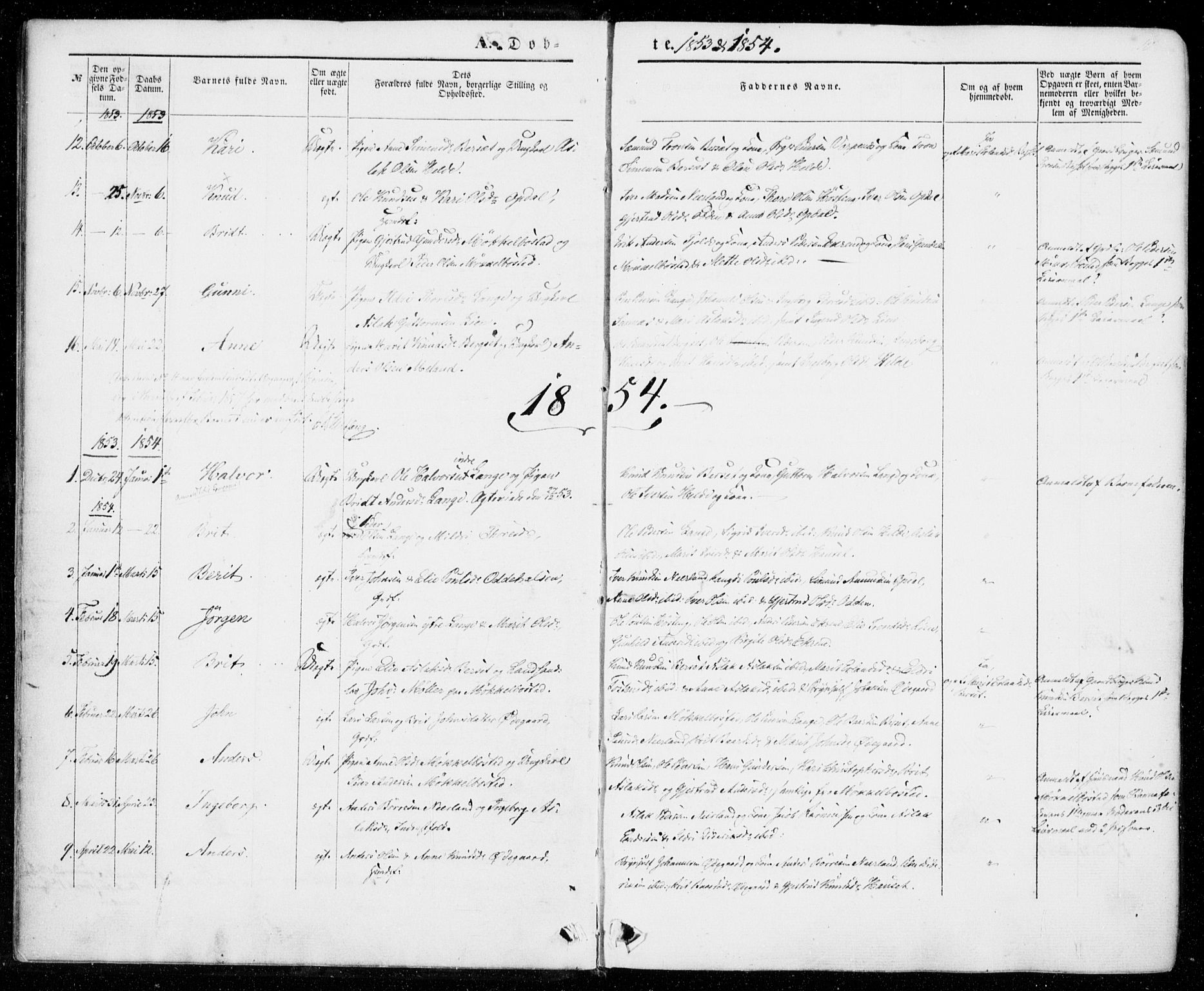 Ministerialprotokoller, klokkerbøker og fødselsregistre - Møre og Romsdal, SAT/A-1454/554/L0643: Ministerialbok nr. 554A01, 1846-1879, s. 10