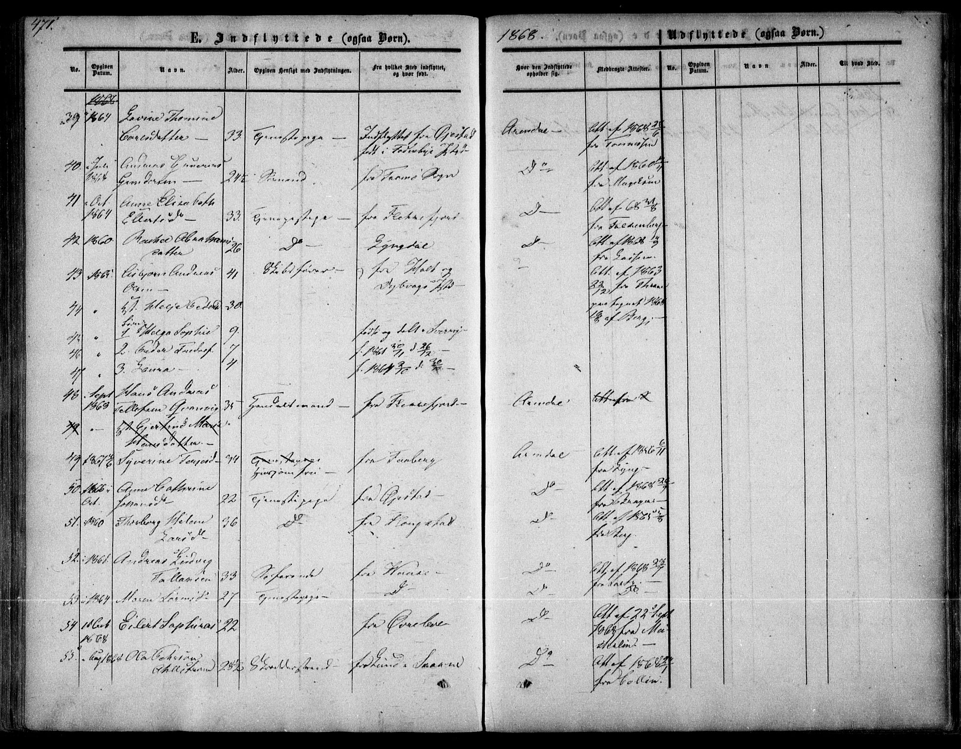Arendal sokneprestkontor, Trefoldighet, AV/SAK-1111-0040/F/Fa/L0006: Ministerialbok nr. A 6, 1855-1868, s. 471
