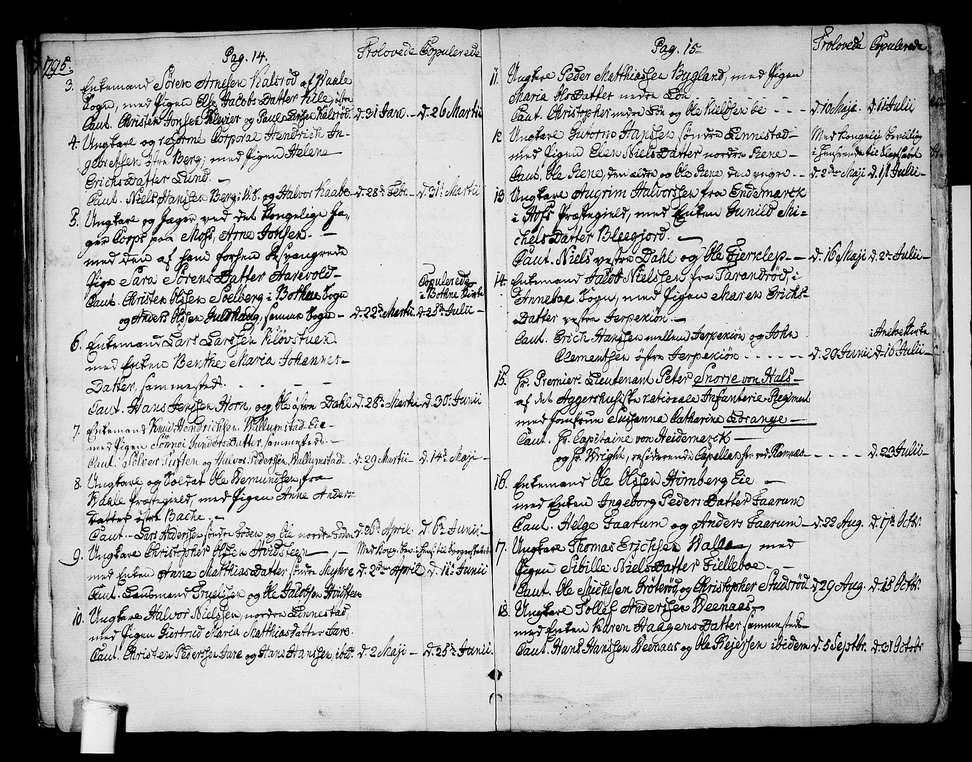 Ramnes kirkebøker, SAKO/A-314/F/Fa/L0003: Ministerialbok nr. I 3, 1790-1813, s. 14-15