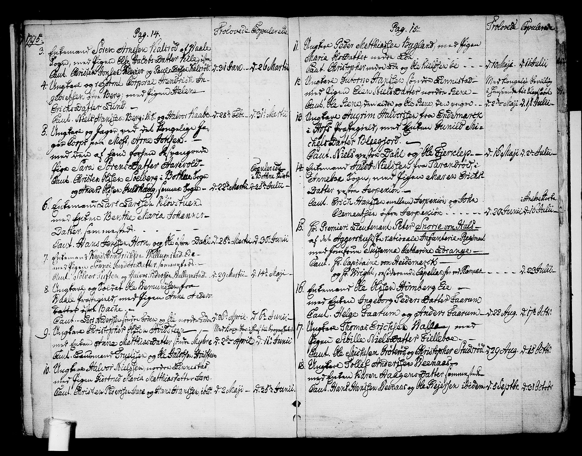 Ramnes kirkebøker, AV/SAKO-A-314/F/Fa/L0003: Ministerialbok nr. I 3, 1790-1813, s. 14-15