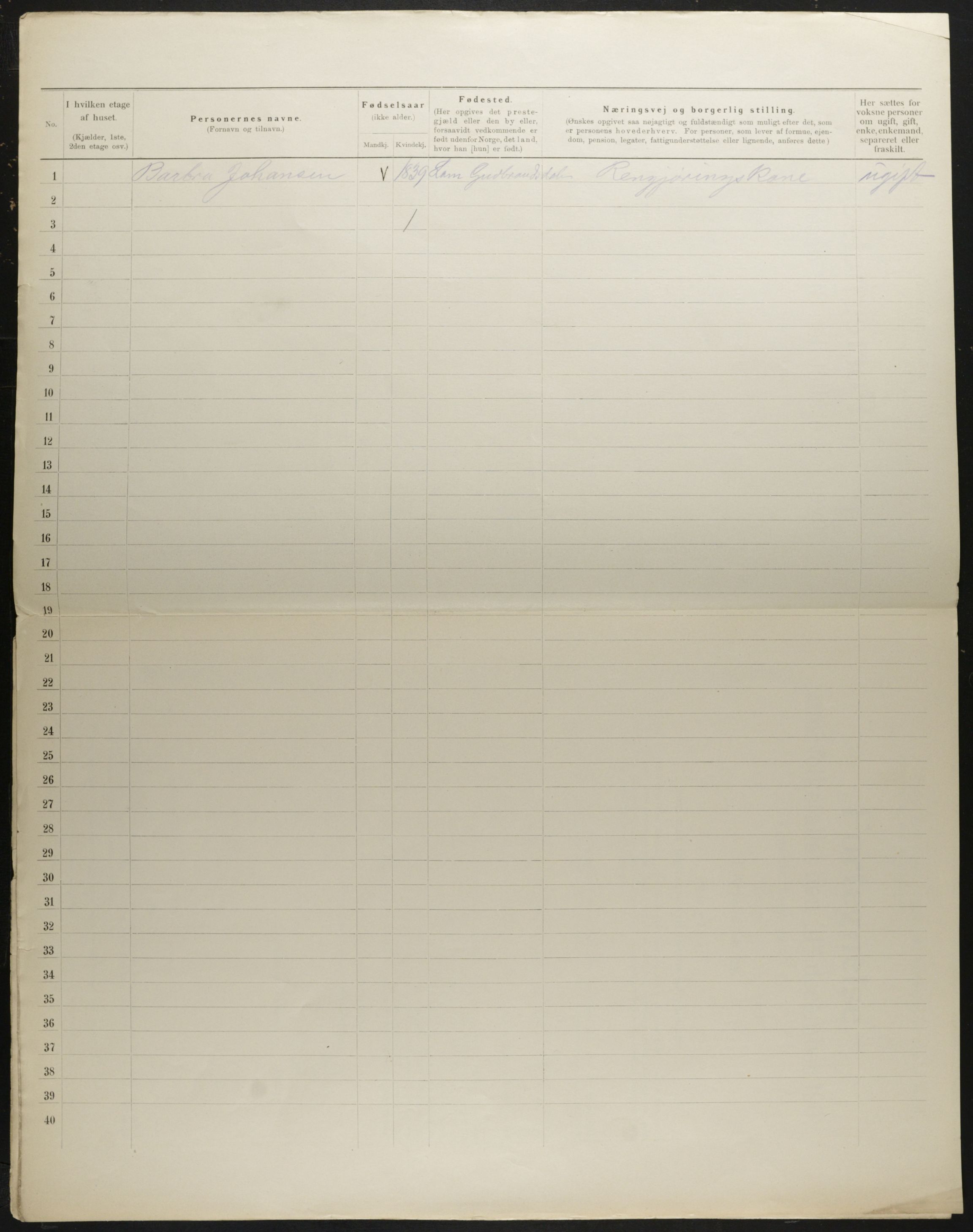 OBA, Kommunal folketelling 31.12.1901 for Kristiania kjøpstad, 1901, s. 951