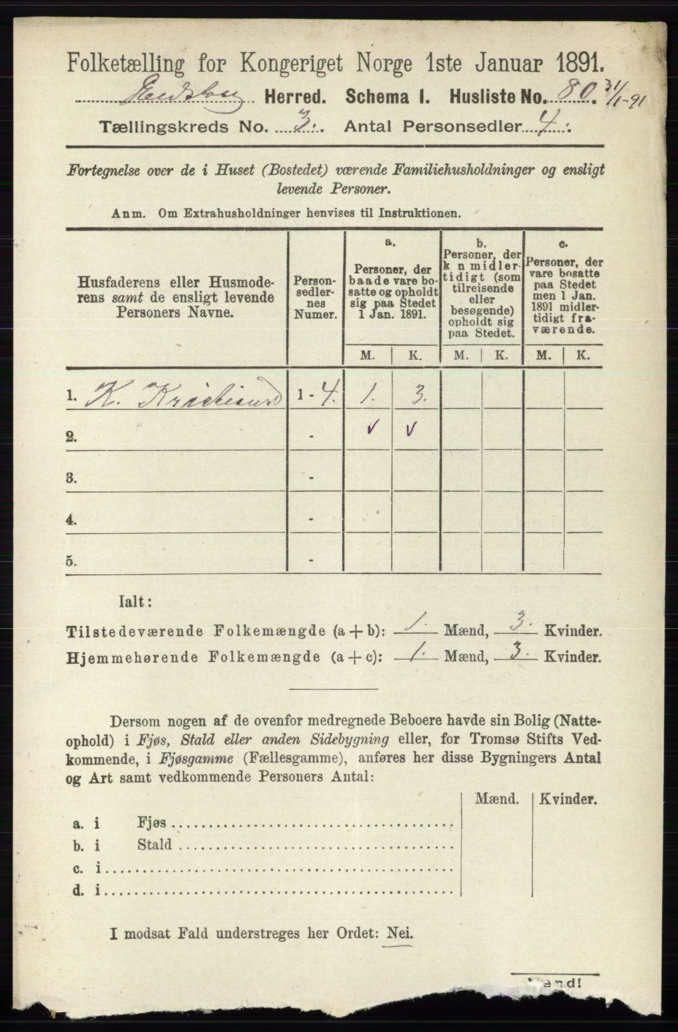 RA, Folketelling 1891 for 0420 Eidskog herred, 1891, s. 1068