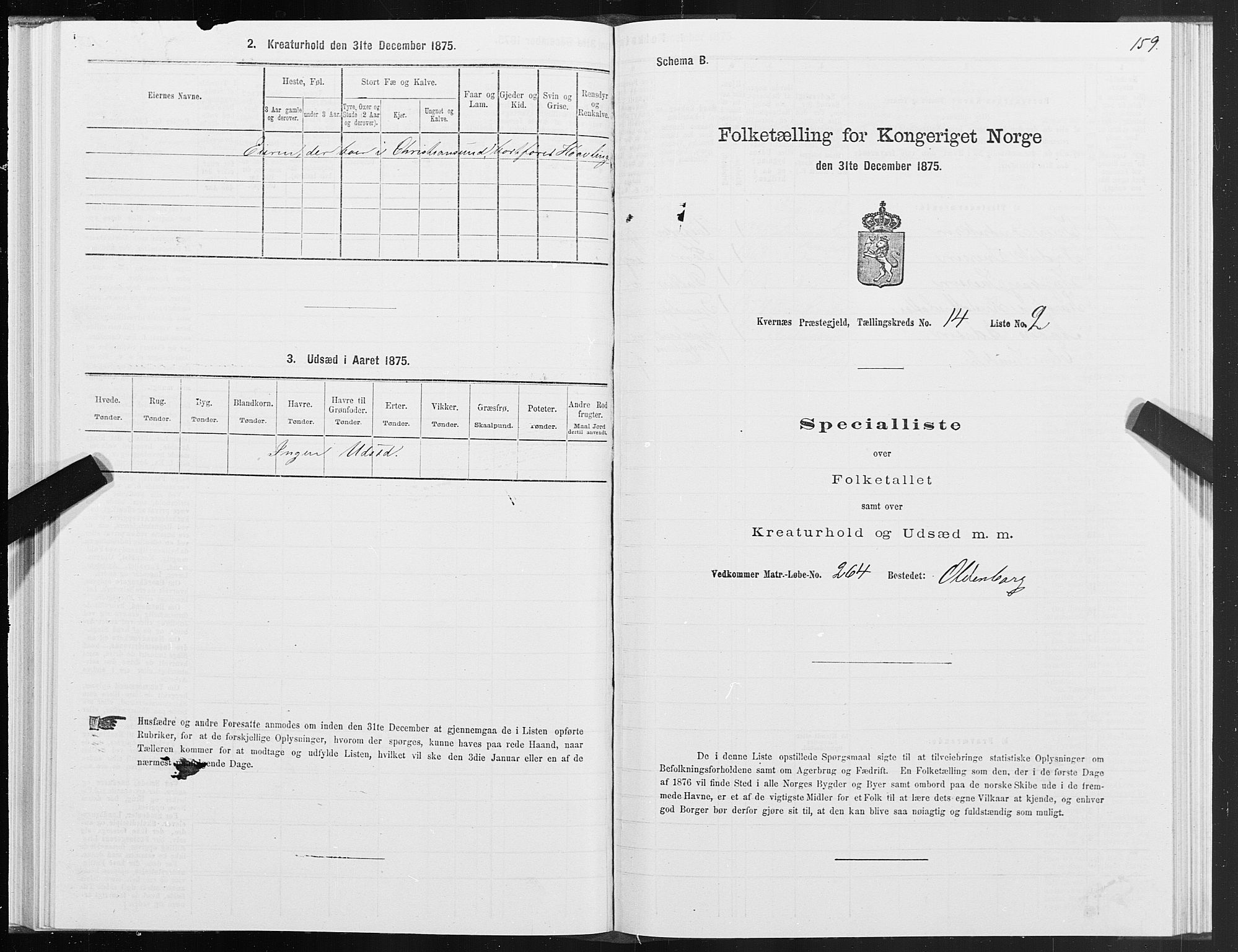 SAT, Folketelling 1875 for 1553P Kvernes prestegjeld, 1875, s. 7159