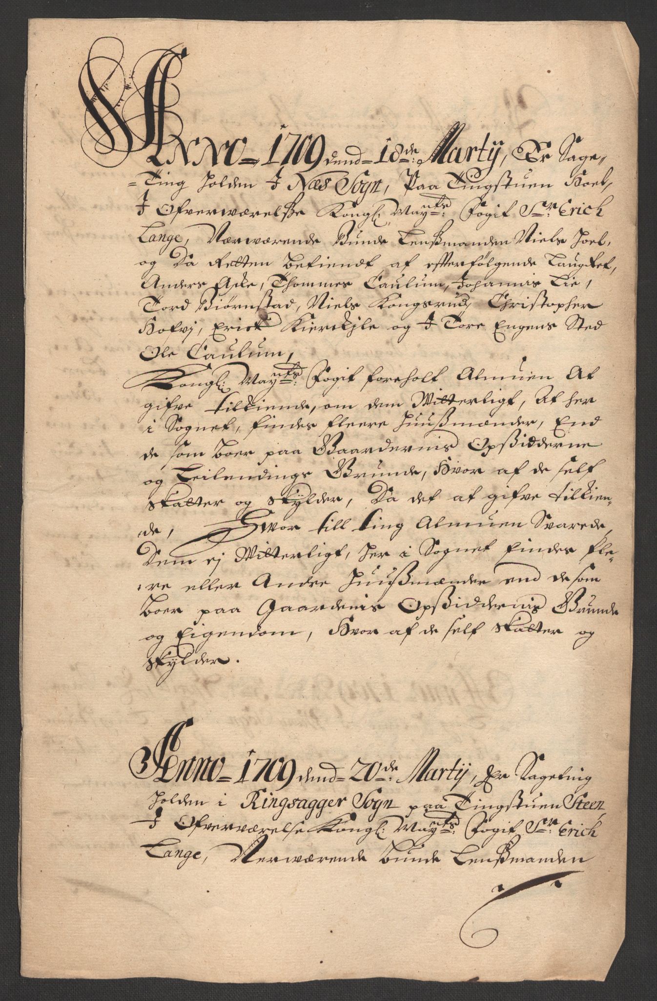Rentekammeret inntil 1814, Reviderte regnskaper, Fogderegnskap, RA/EA-4092/R16/L1045: Fogderegnskap Hedmark, 1709, s. 203