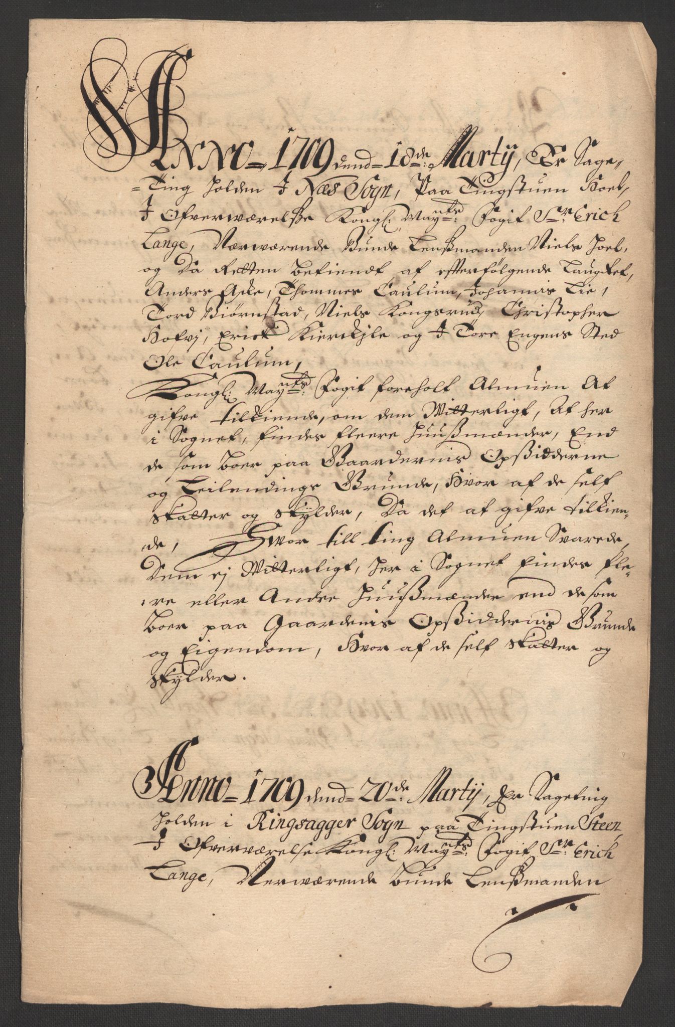 Rentekammeret inntil 1814, Reviderte regnskaper, Fogderegnskap, AV/RA-EA-4092/R16/L1045: Fogderegnskap Hedmark, 1709, s. 203