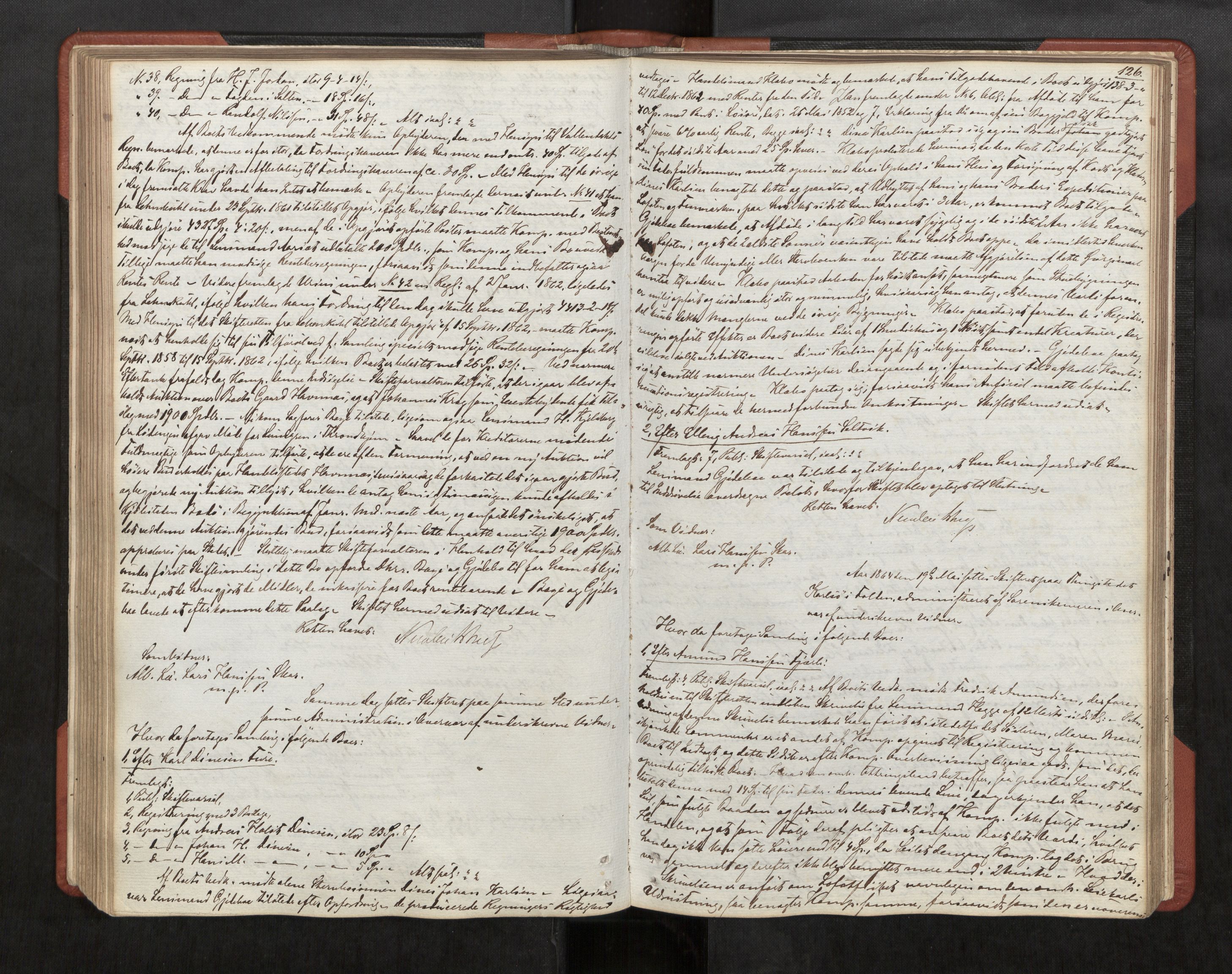 Salten sorenskriveri, AV/SAT-A-4578/1/3/3B/L0006: Skiftebehandlingsprotokoll, 1857-1868, s. 126