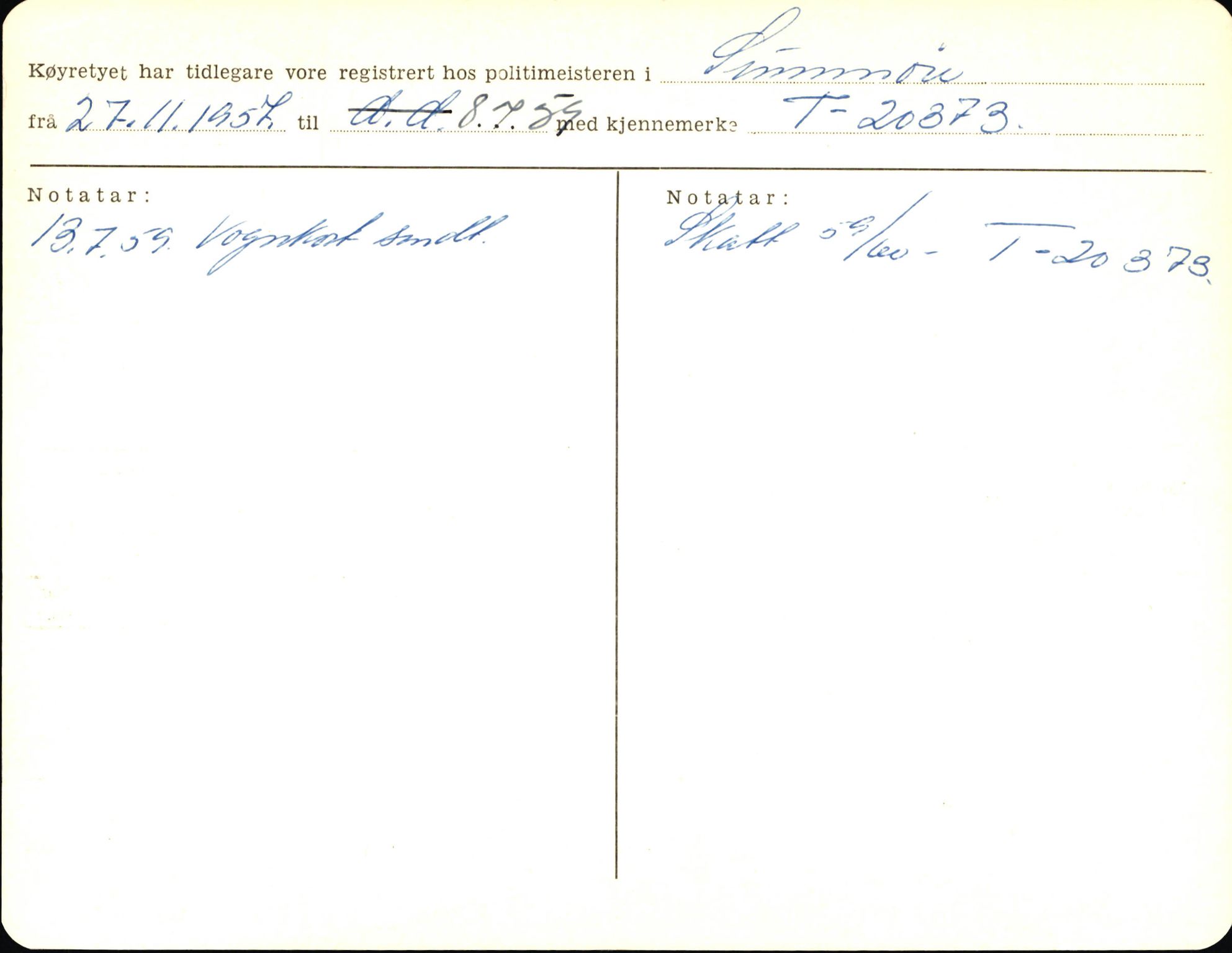 Statens vegvesen, Sogn og Fjordane vegkontor, AV/SAB-A-5301/4/F/L0004: Registerkort utmeldte Fjordane S2500-2700, S7200-7899, 1930-1961, s. 188