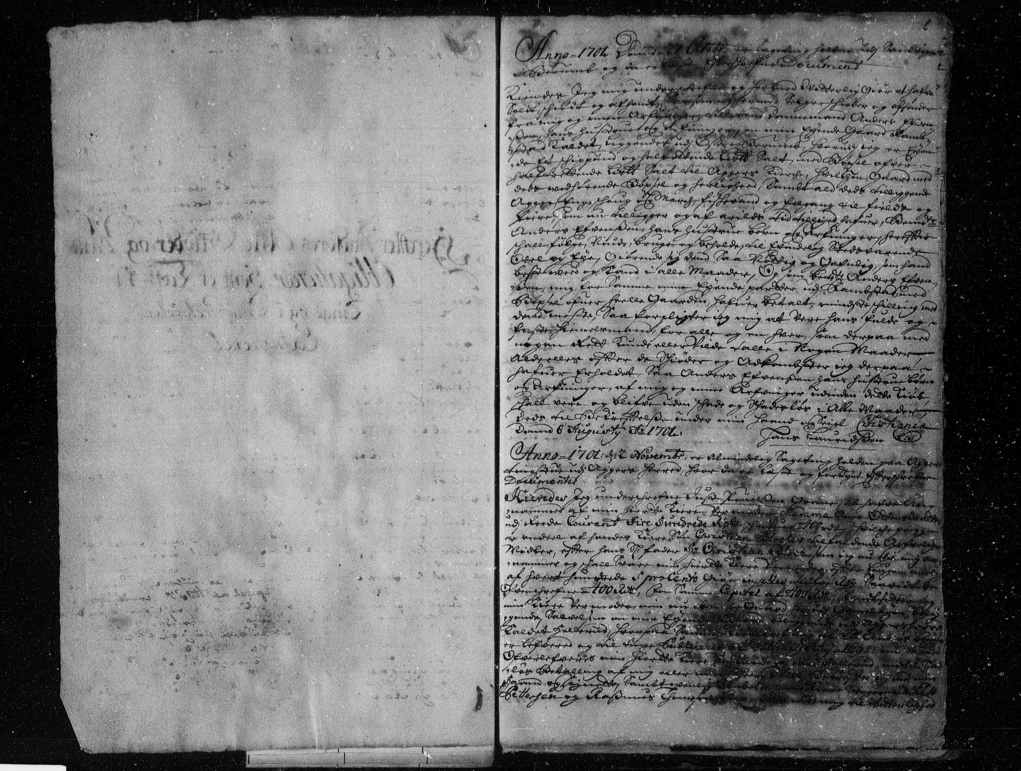 Aker sorenskriveri, SAO/A-10895/G/Gb/Gba/L0000b: Pantebok nr. I II, 1701-1709, s. 1