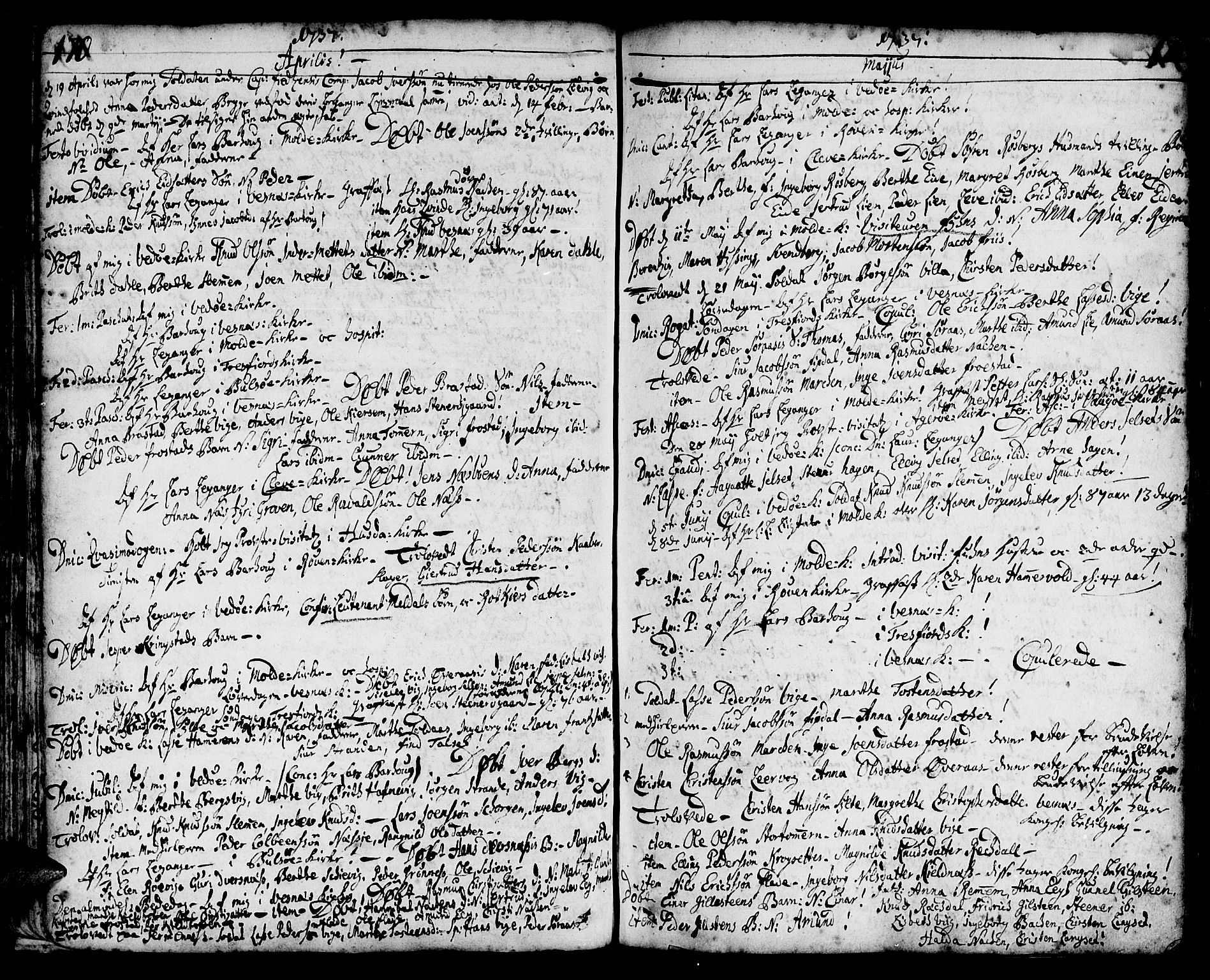 Ministerialprotokoller, klokkerbøker og fødselsregistre - Møre og Romsdal, AV/SAT-A-1454/547/L0599: Ministerialbok nr. 547A01, 1721-1764, s. 172-173